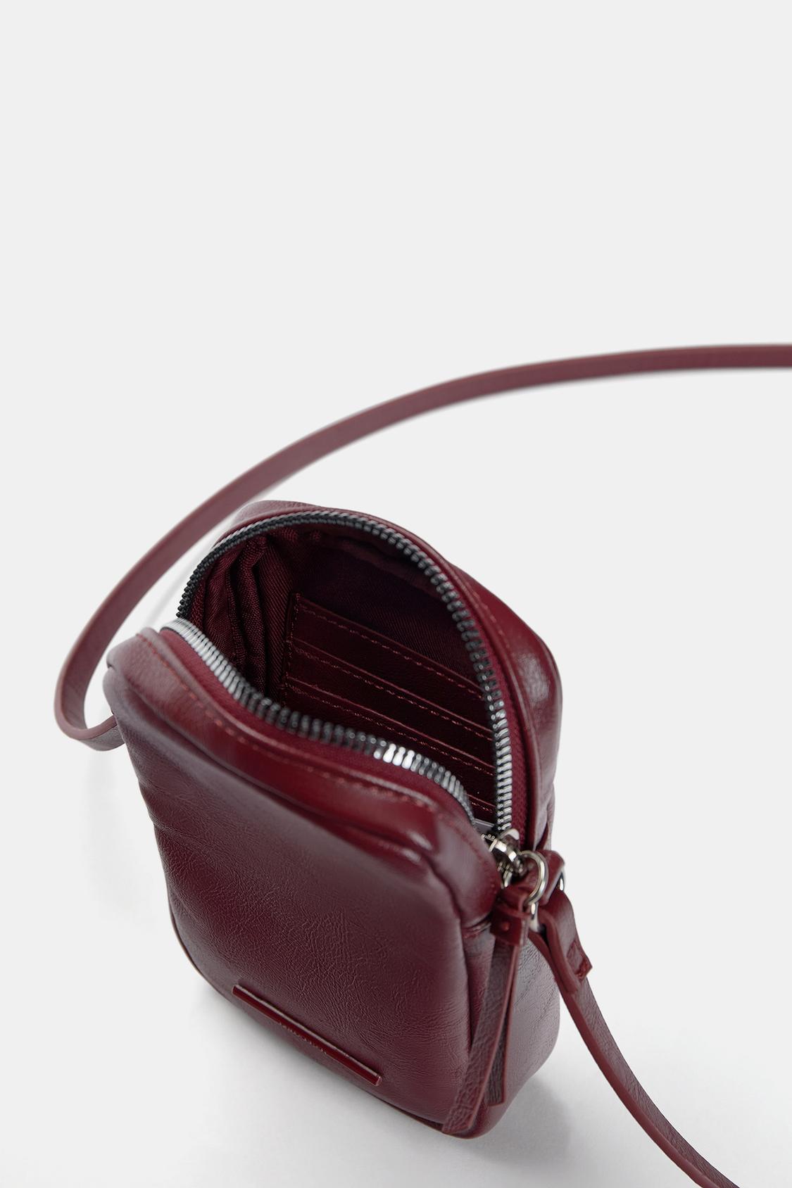 Creased-effect mobile phone bag - PULL&BEAR 