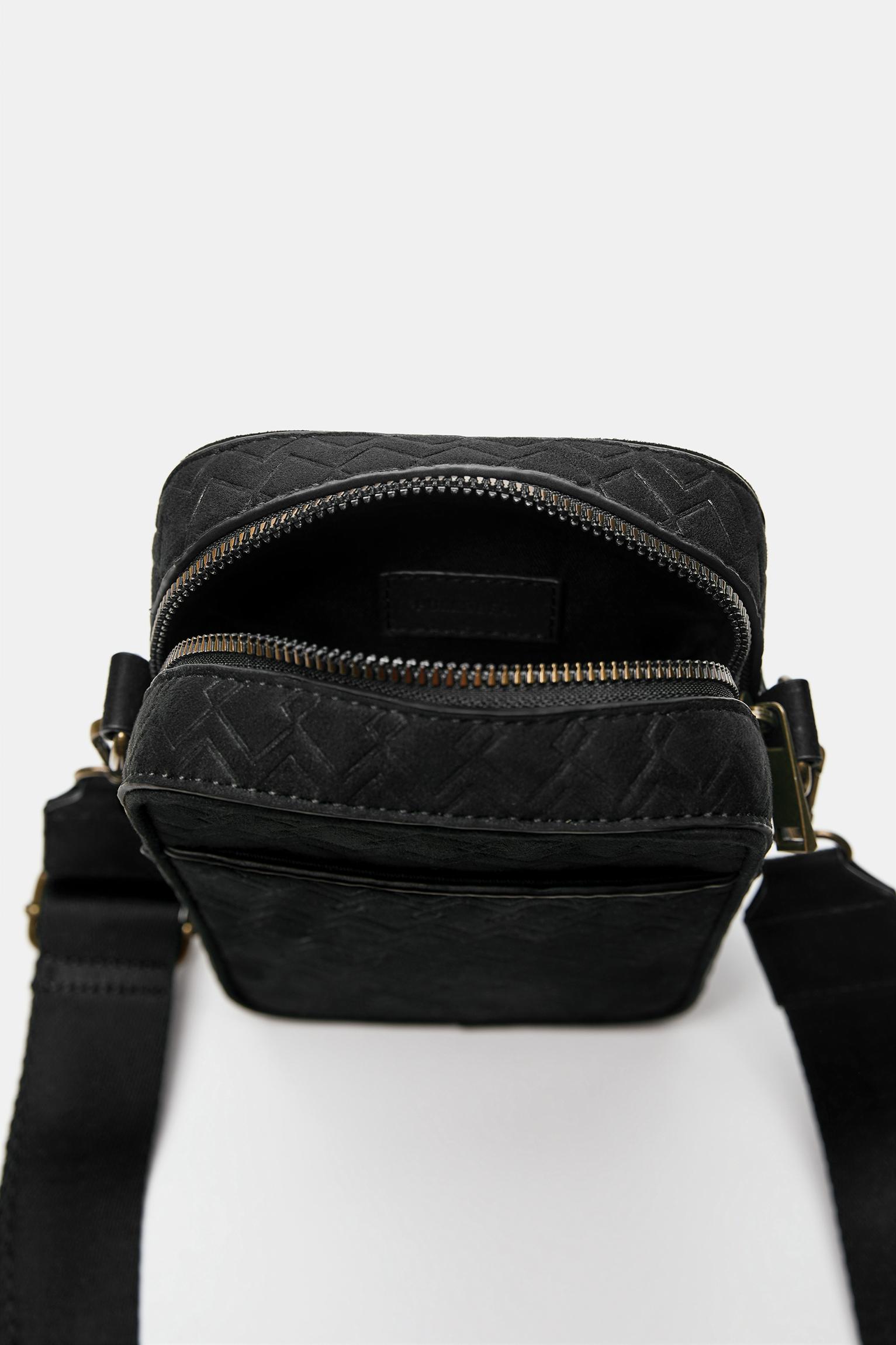 STWD kabartmalı çapraz askılı çanta - Görsel 12