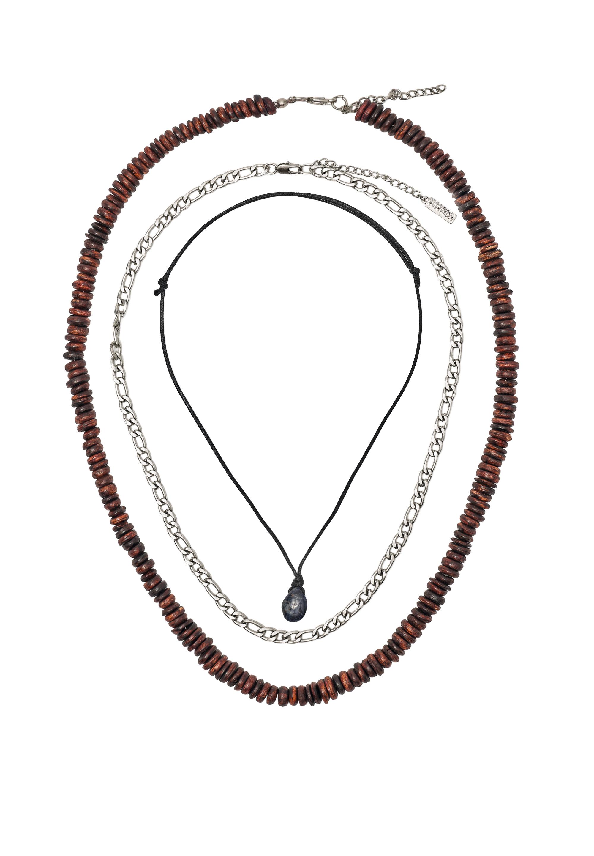 Pack of 3 bead and stone necklaces — Others