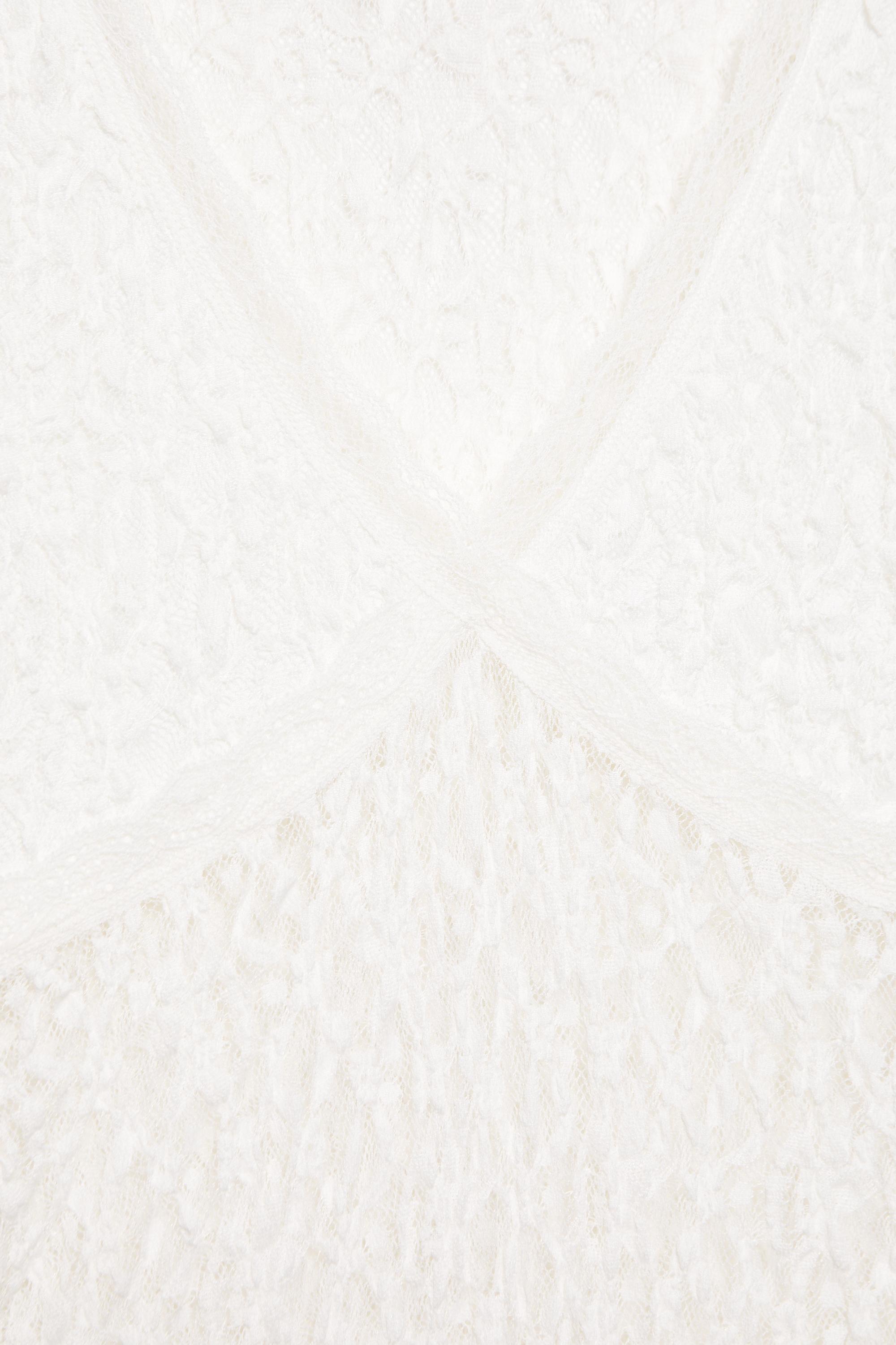 Short sleeve lace bodysuit — Ice