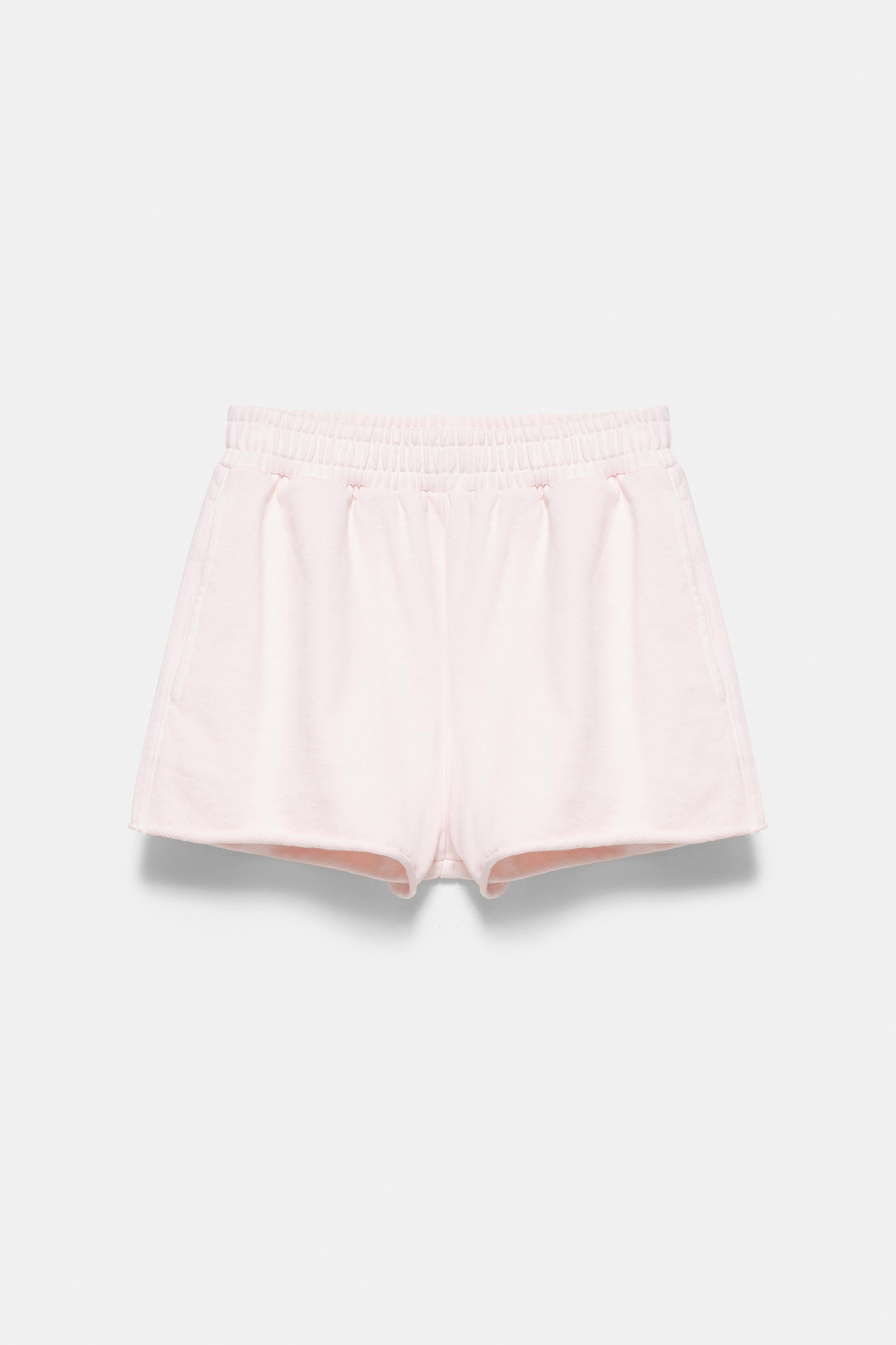 STWD sports shorts — Pale pink