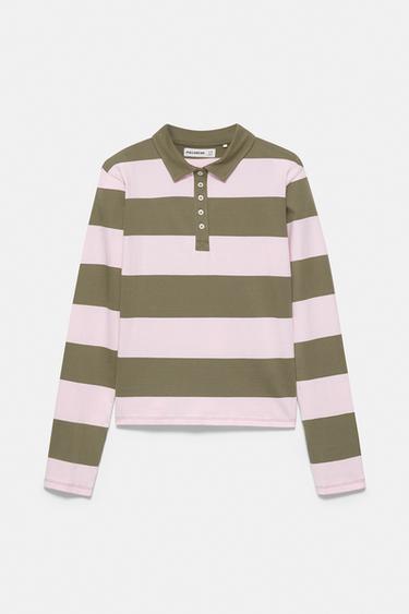 Long sleeve polo shirt — Striped 5