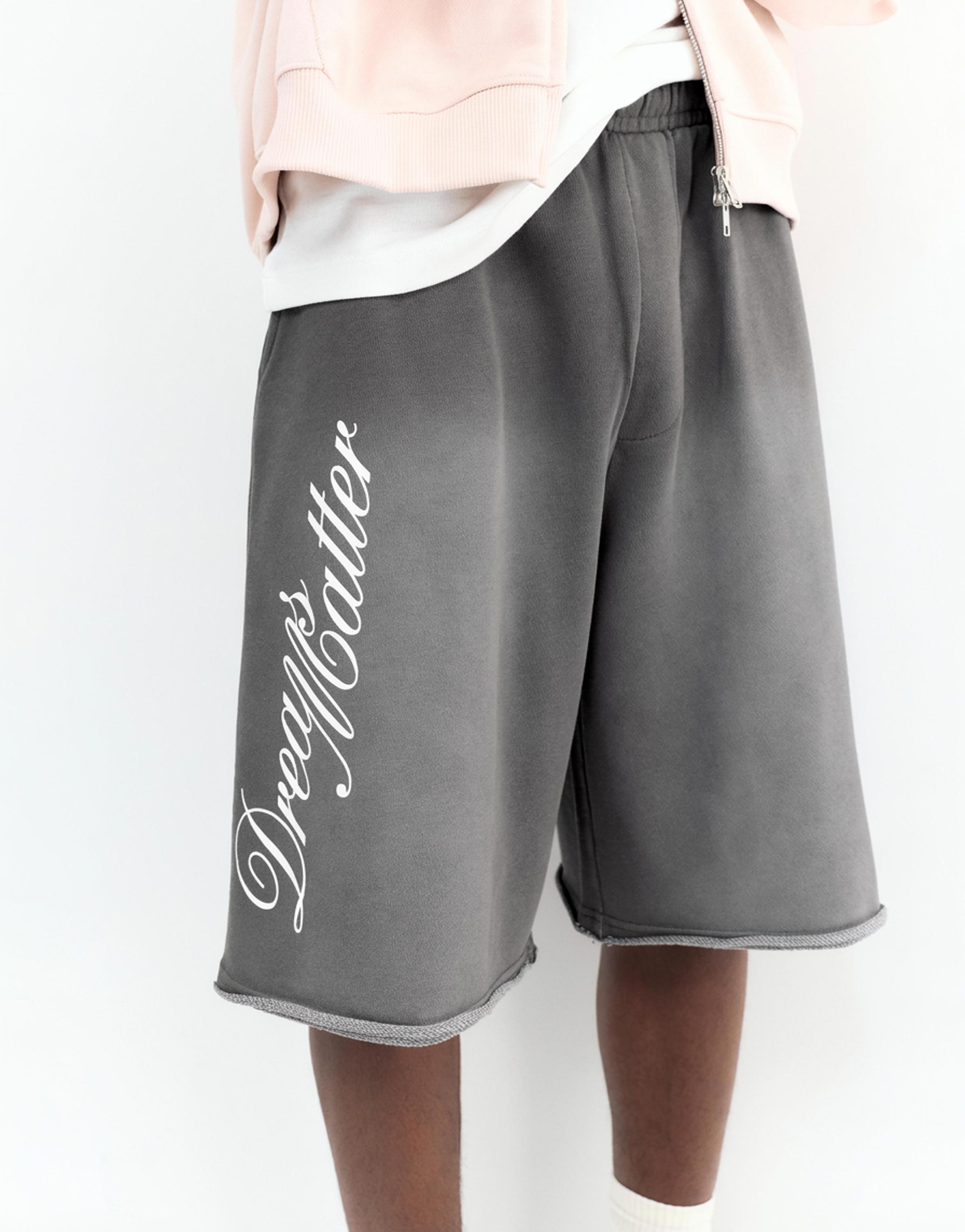 Graphic skater Bermuda sweatshorts — Grey