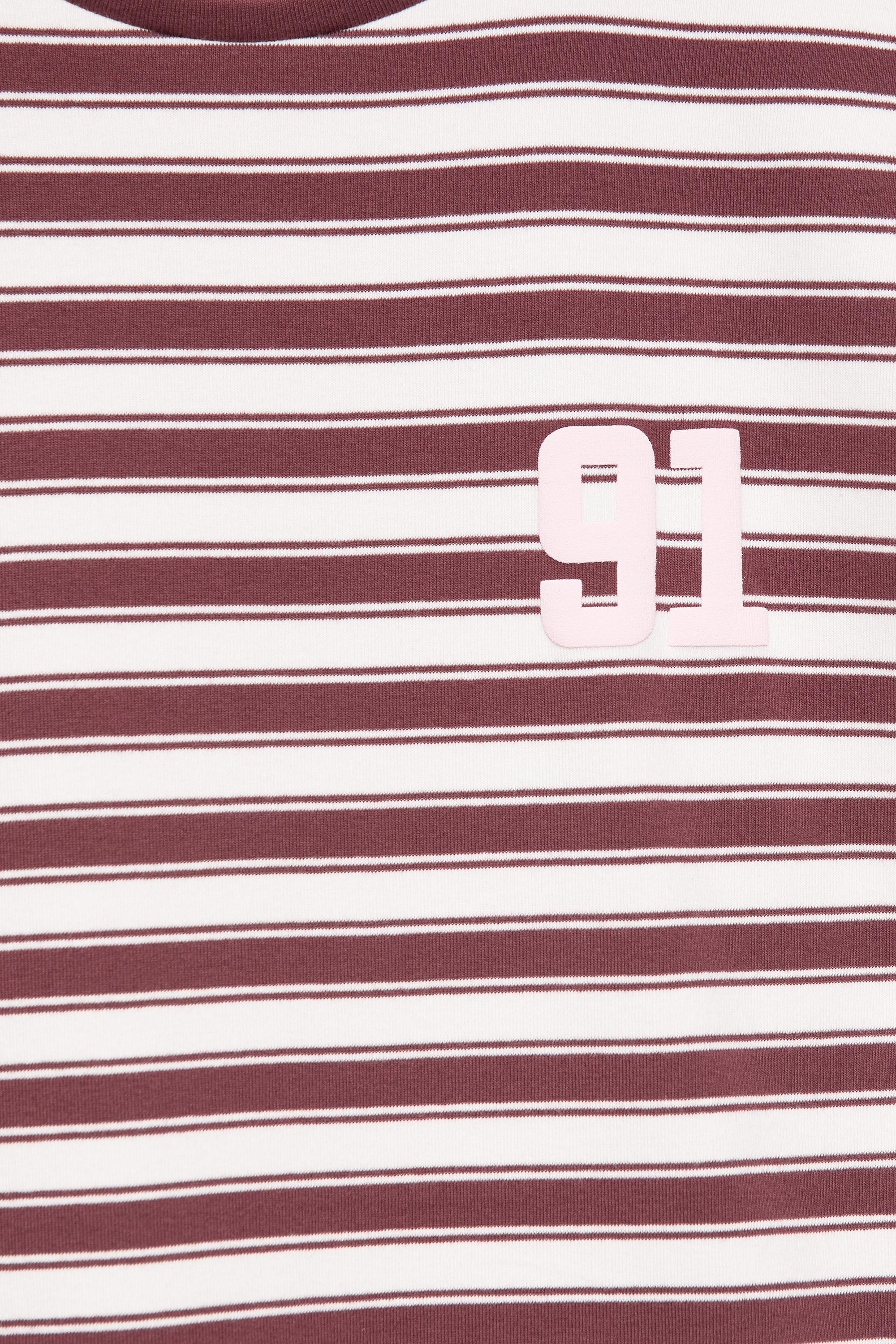Striped number T-shirt — Striped