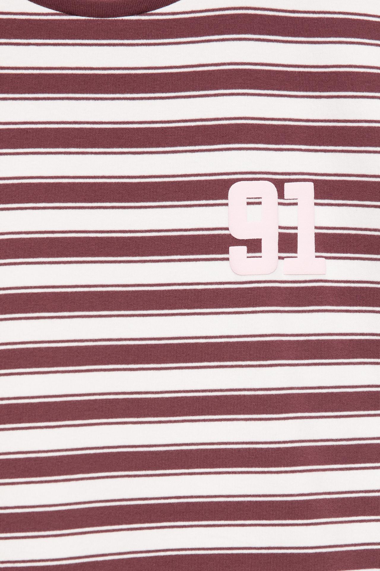 Striped number T-shirt — Striped