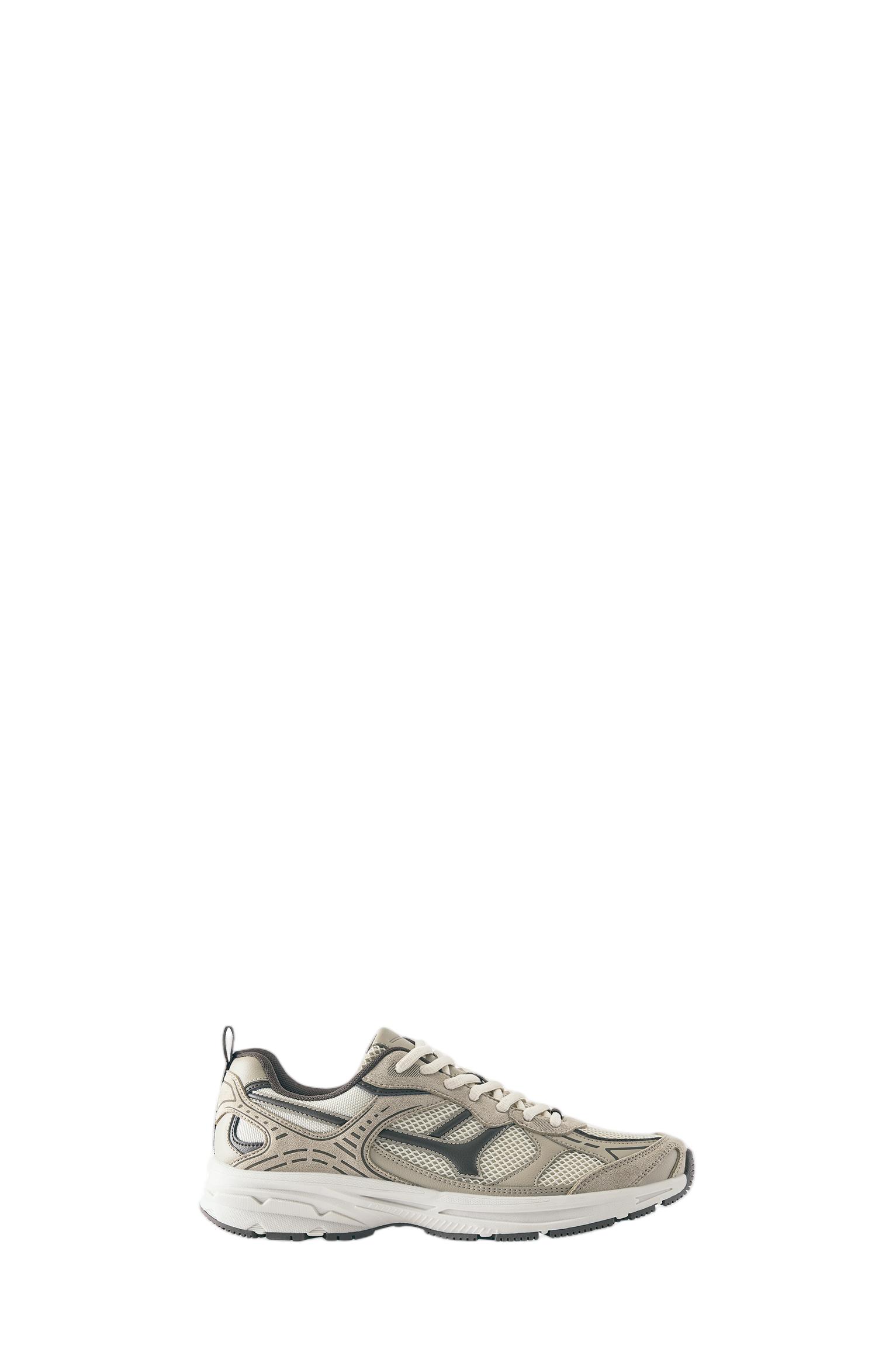 Multi-piece trainers — Ecru