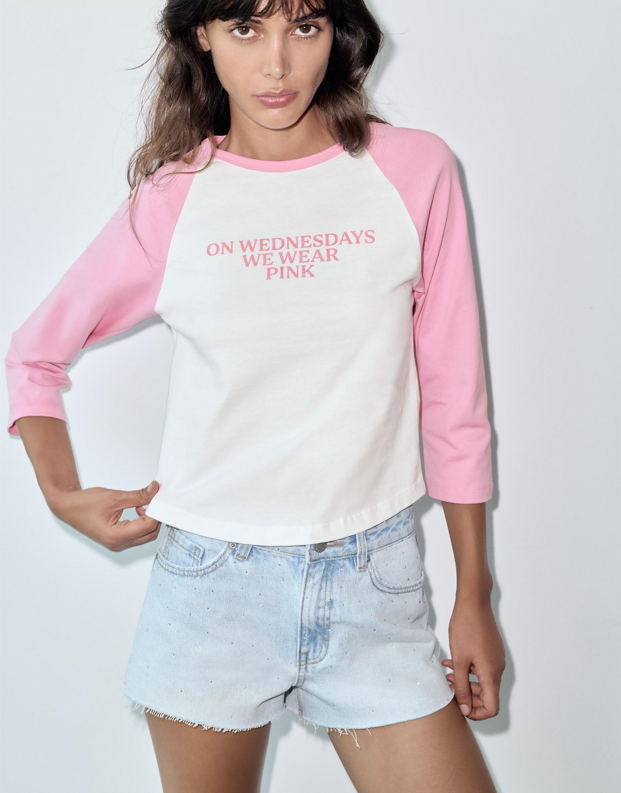 Mean Girls raglan sleeve T-shirt — Ice