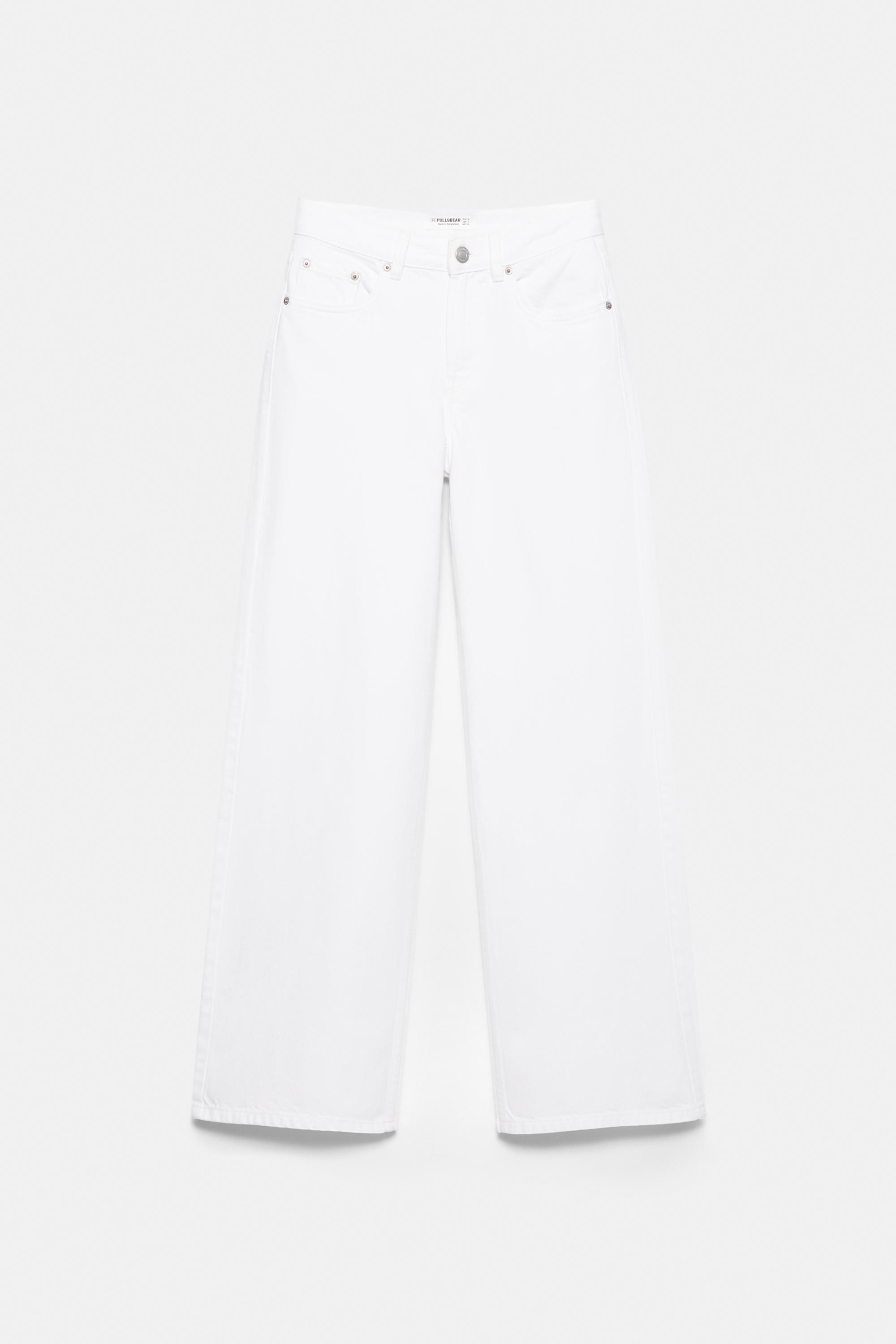 Oversize baggy jeans — White-t