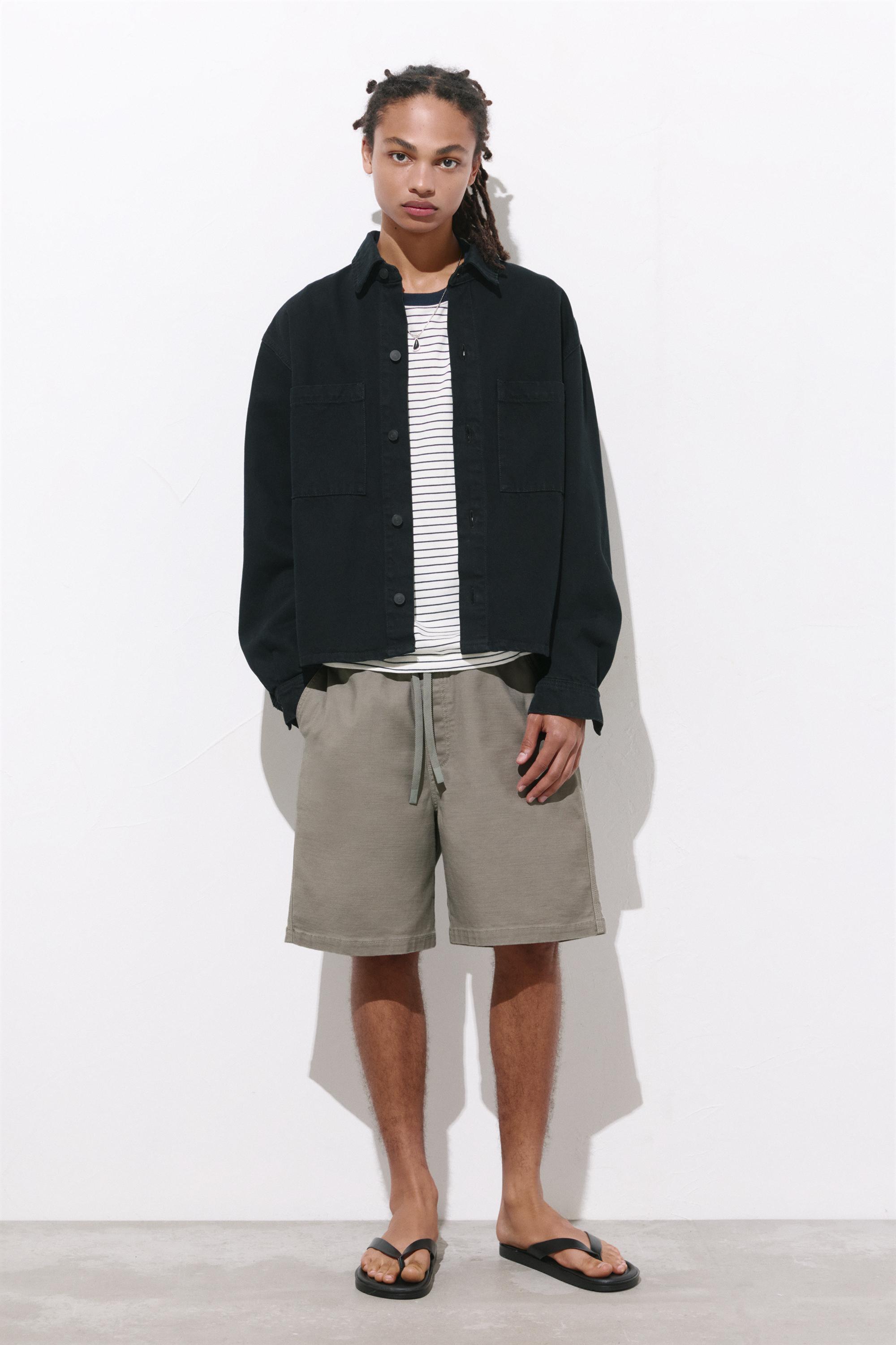 Bermuda sweat shorts — Grey