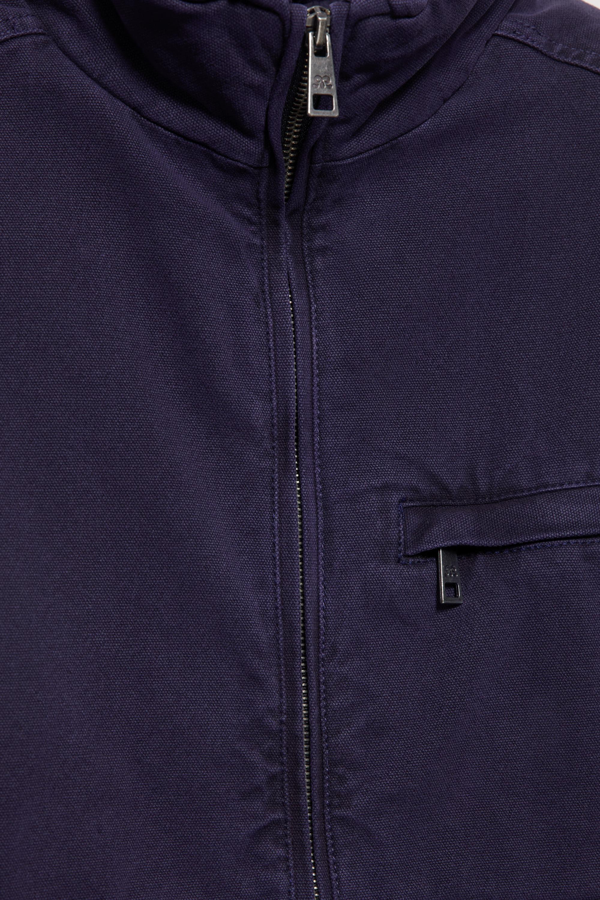 Quilted cotton vest — Navy