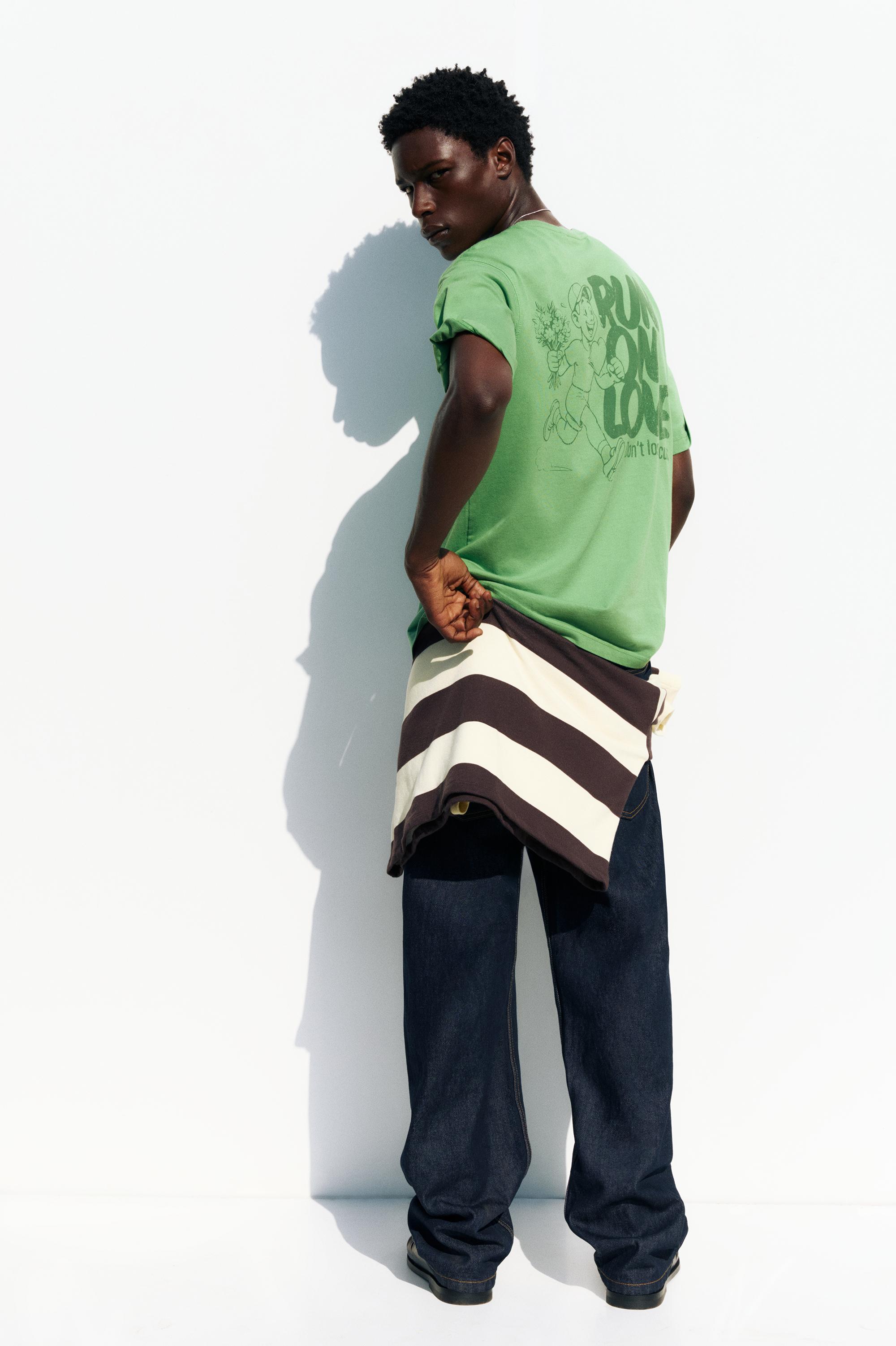 Regular fit graphic pocket T-shirt — Green