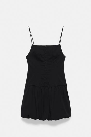 Short corsetry-inspired strappy dress — Black 6