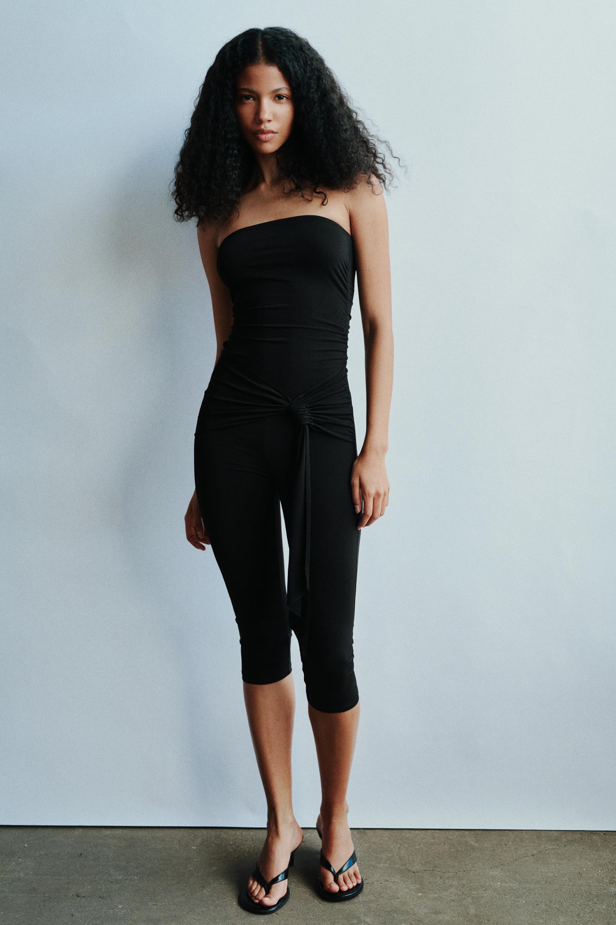 Strapless jumpsuit — Black