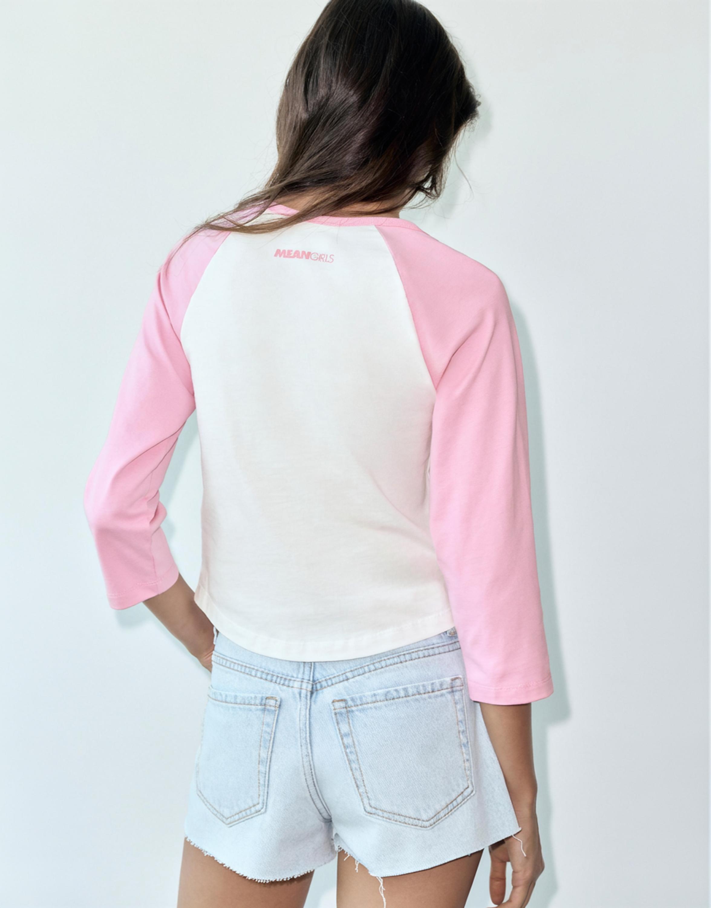 Mean Girls raglan sleeve T-shirt — Ice