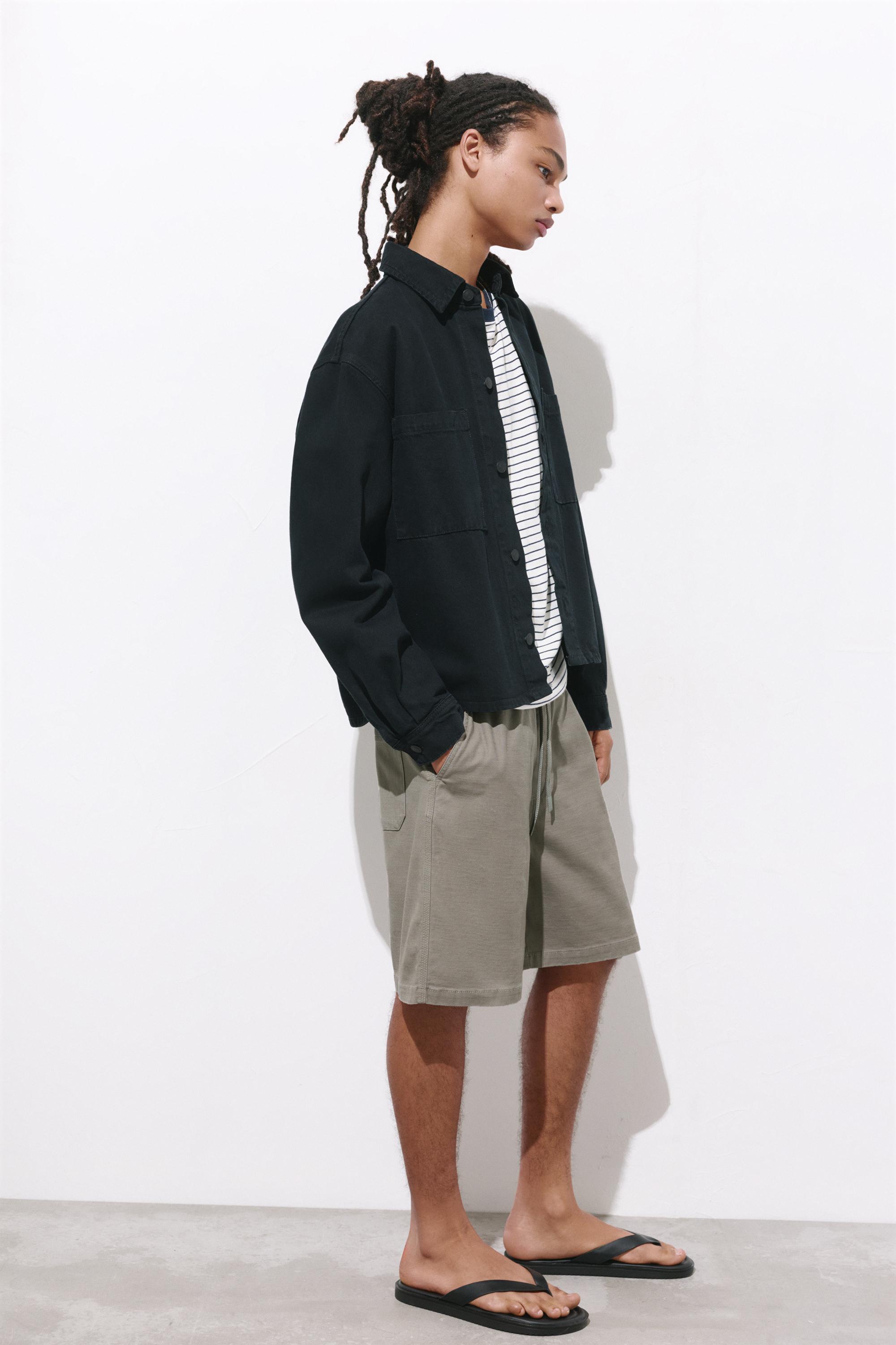 Bermuda sweat shorts — Grey