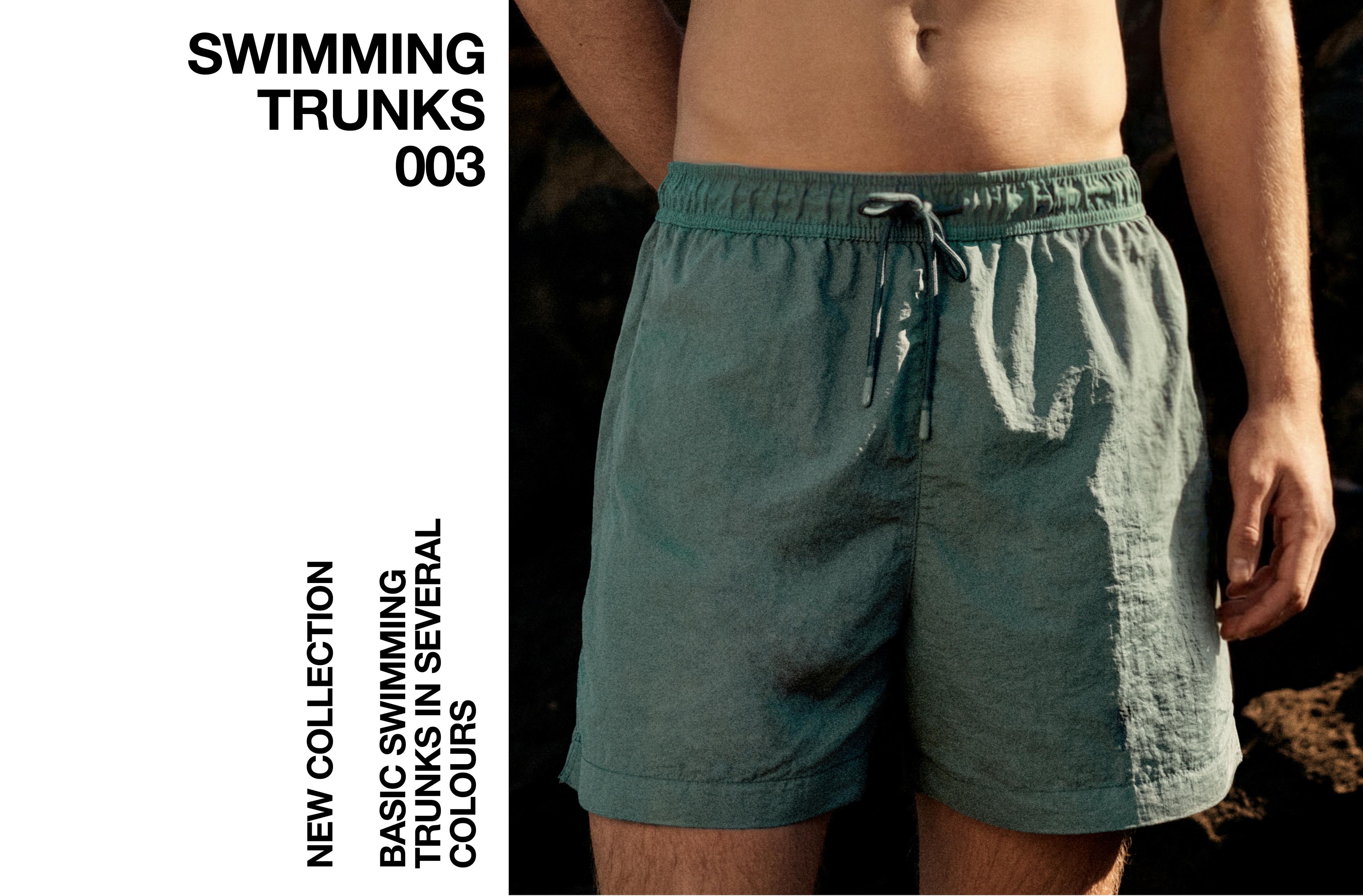Regular fit swim shorts — Green