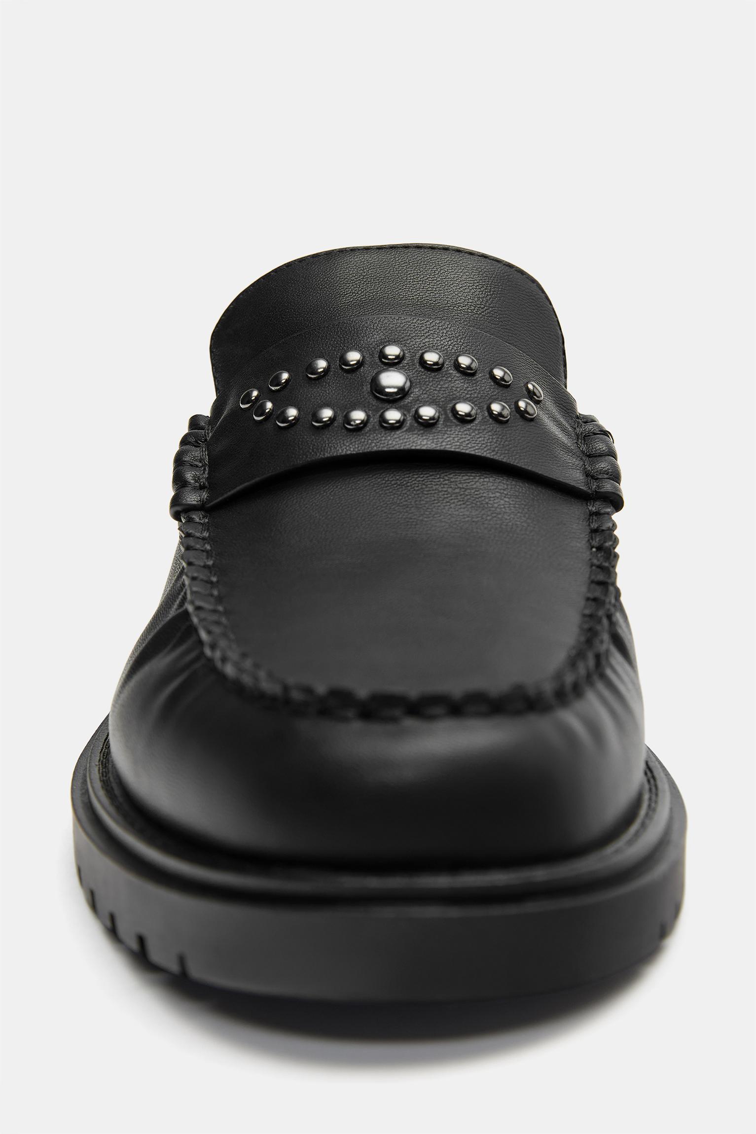 Studded loafers — Black