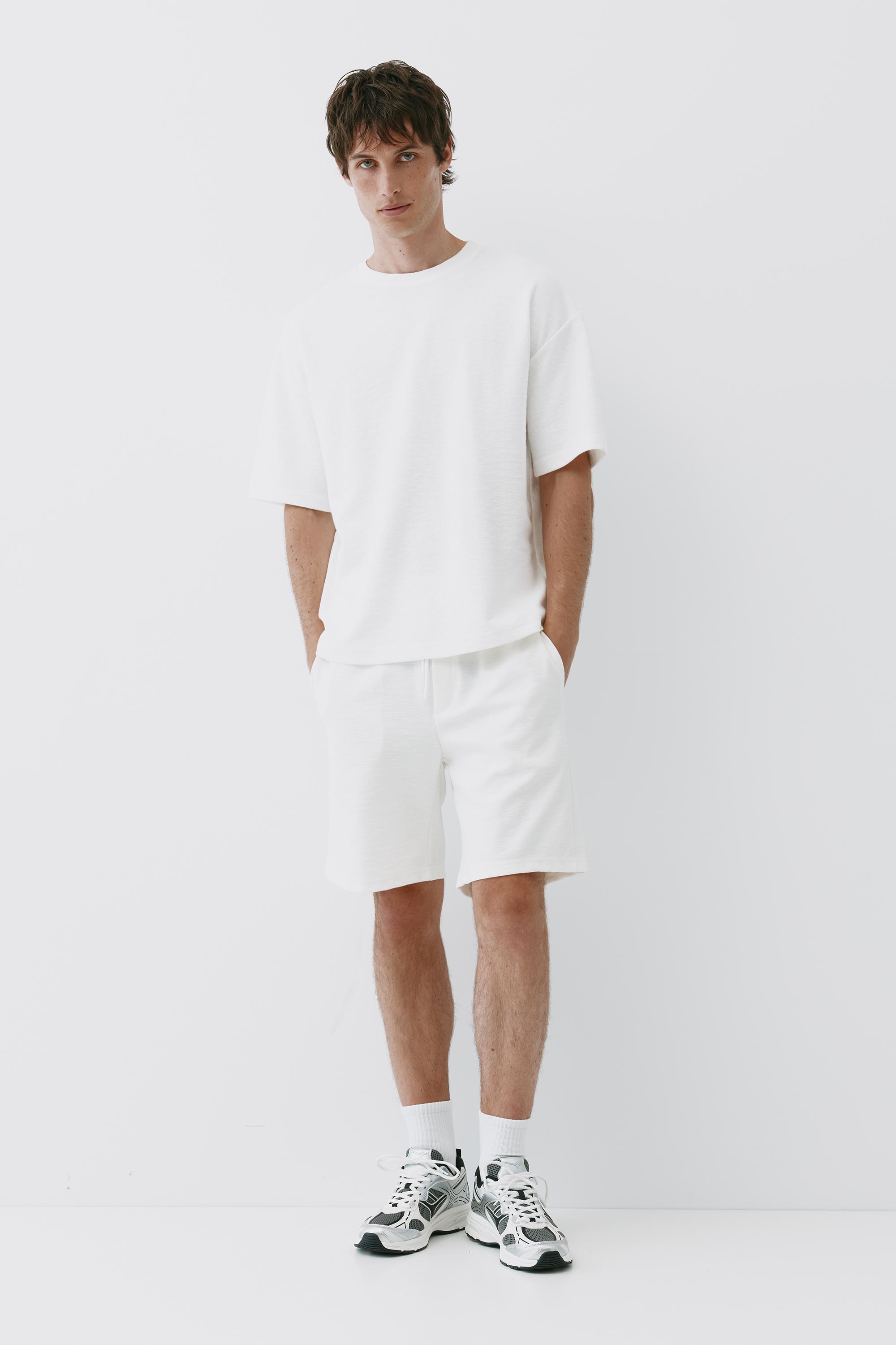 Relaxed fit Bermuda shorts — Off white