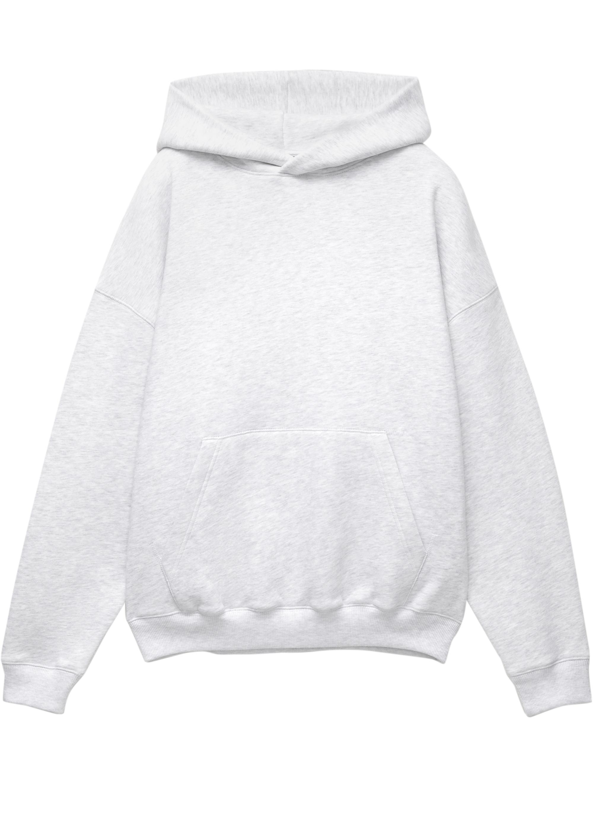 Boxy hoodie — Pale marl