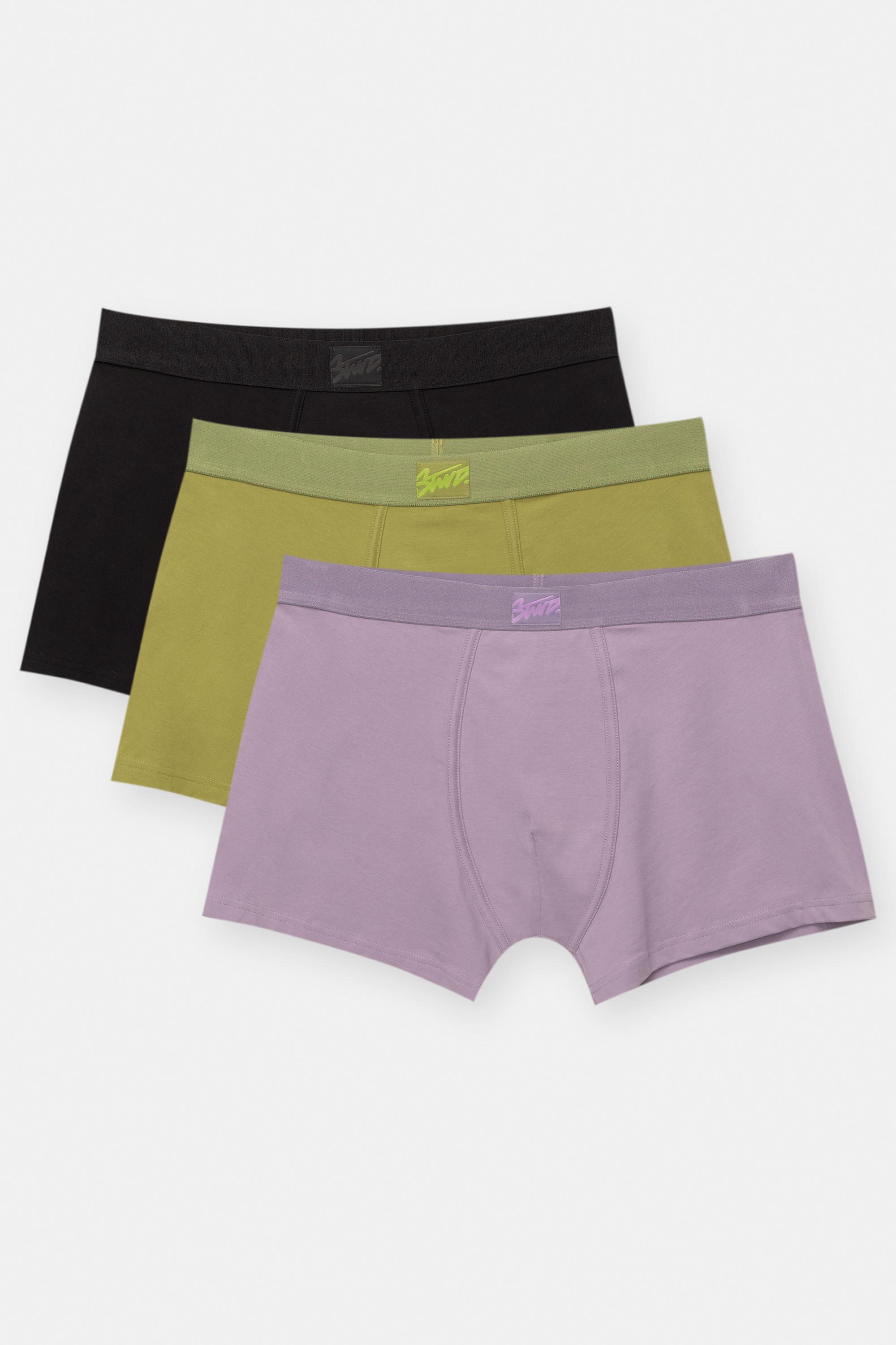 Lot De 3 Boxers Avec Étiquette Stwd - Pull&Bear - Modalova