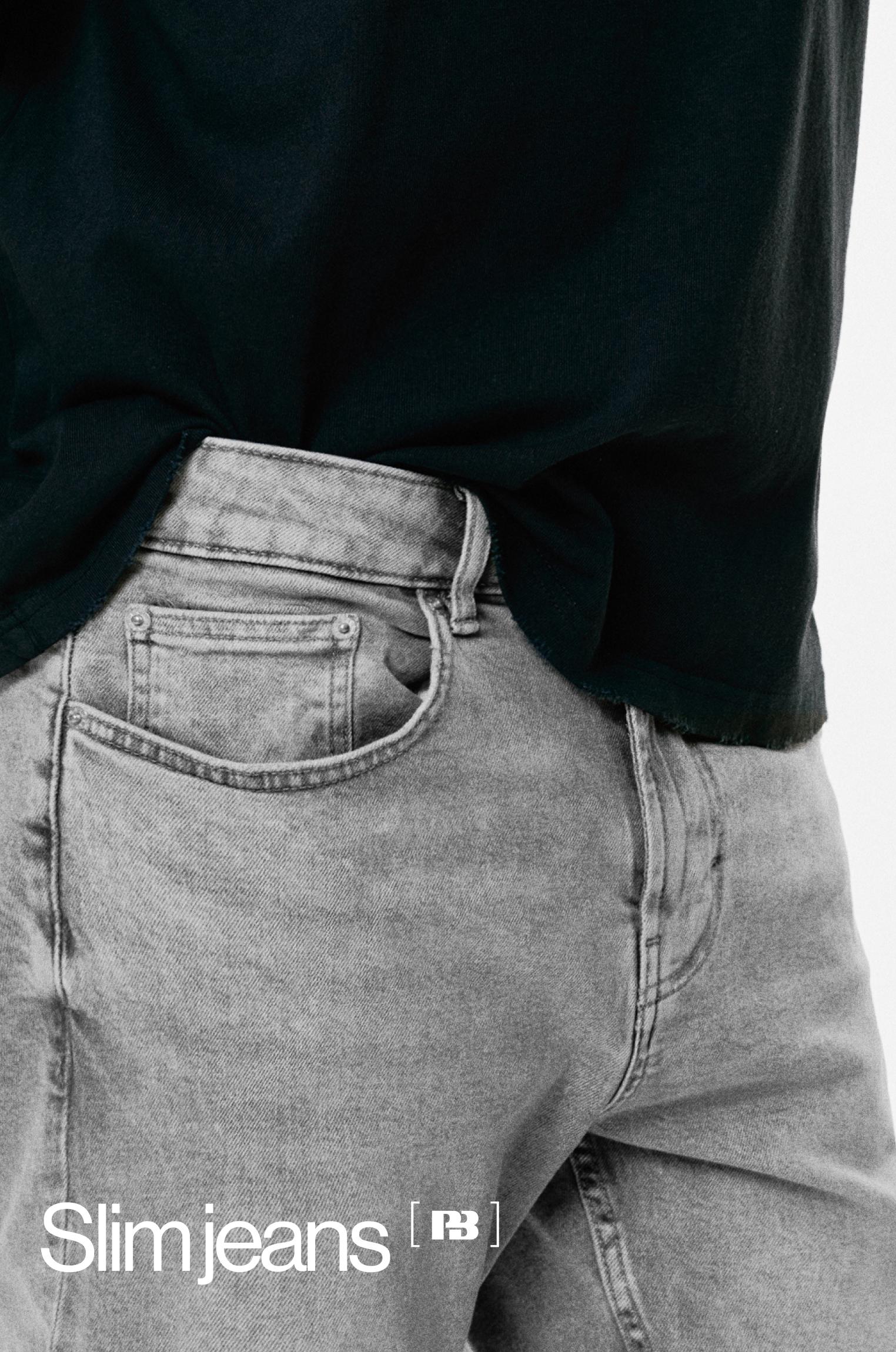 Slim fit jeans — Dark grey