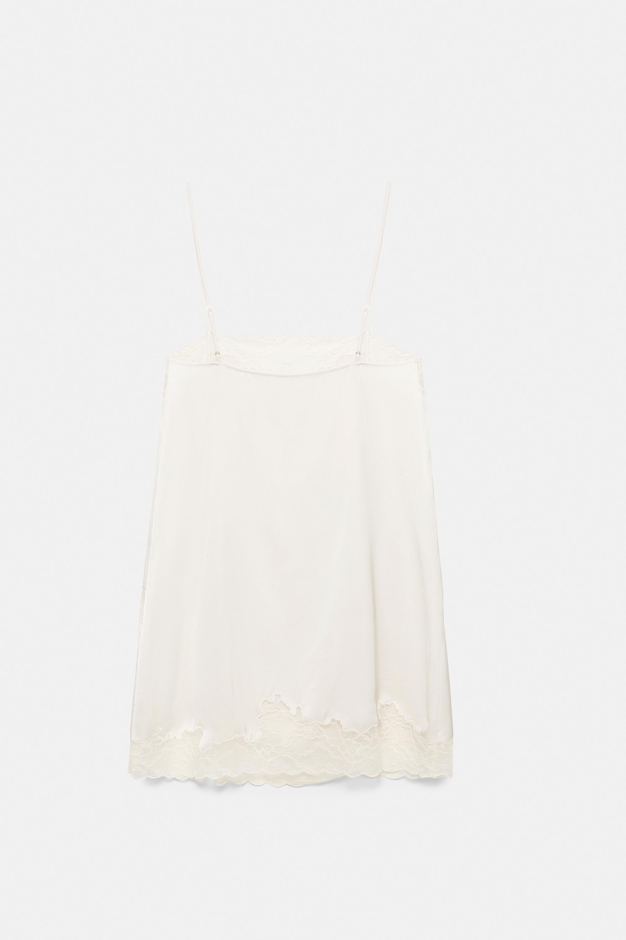 İnce askılı dantelli top - Görsel 7