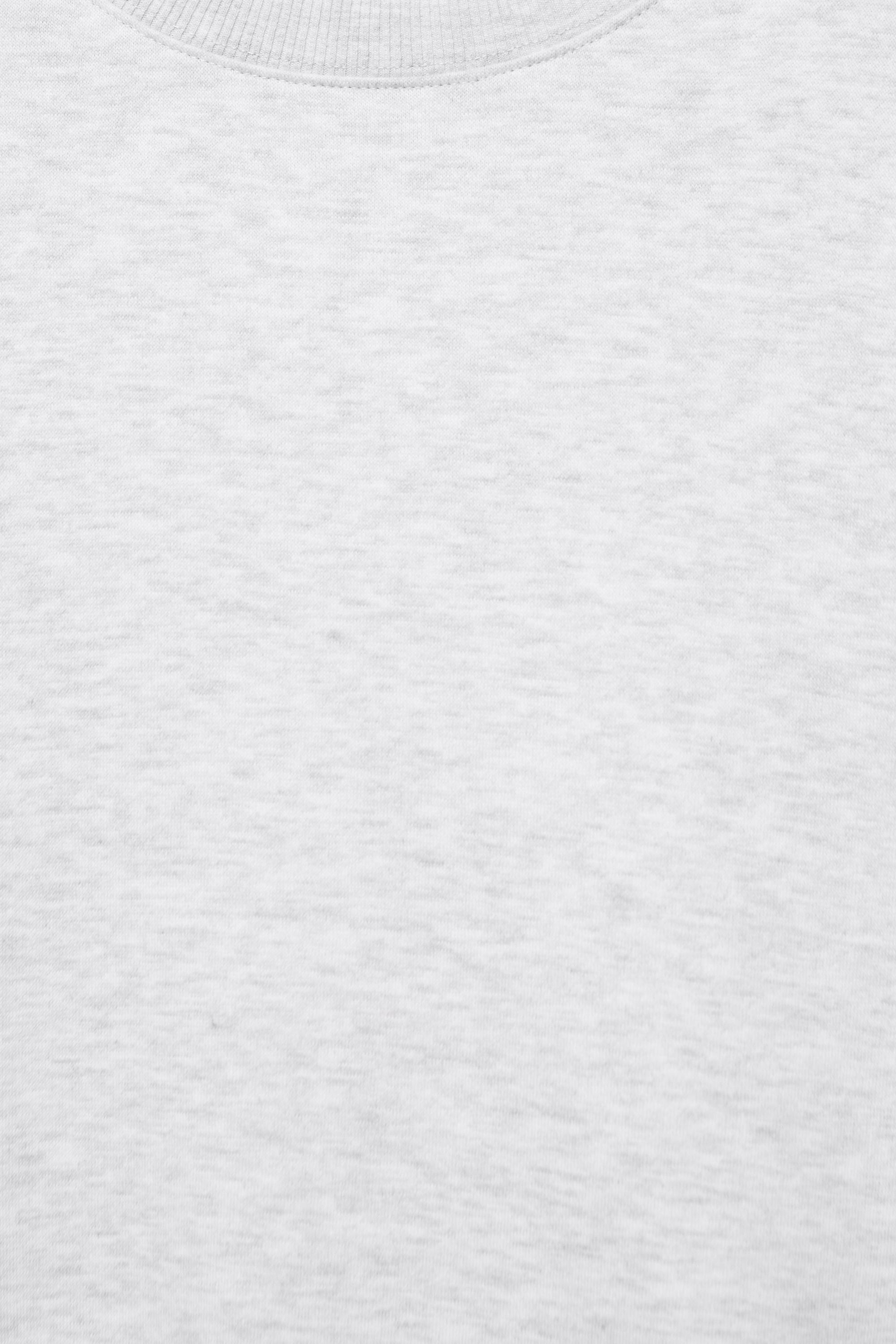 Round neck sweatshirt — Grey marl