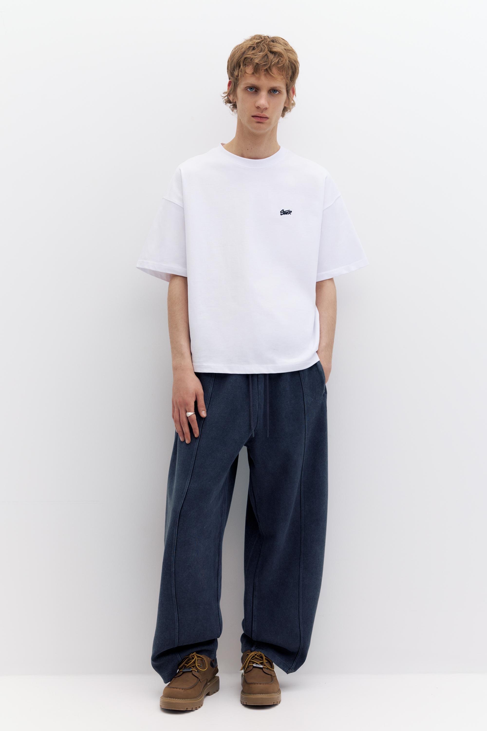 STWD logo boxy T-shirt — White