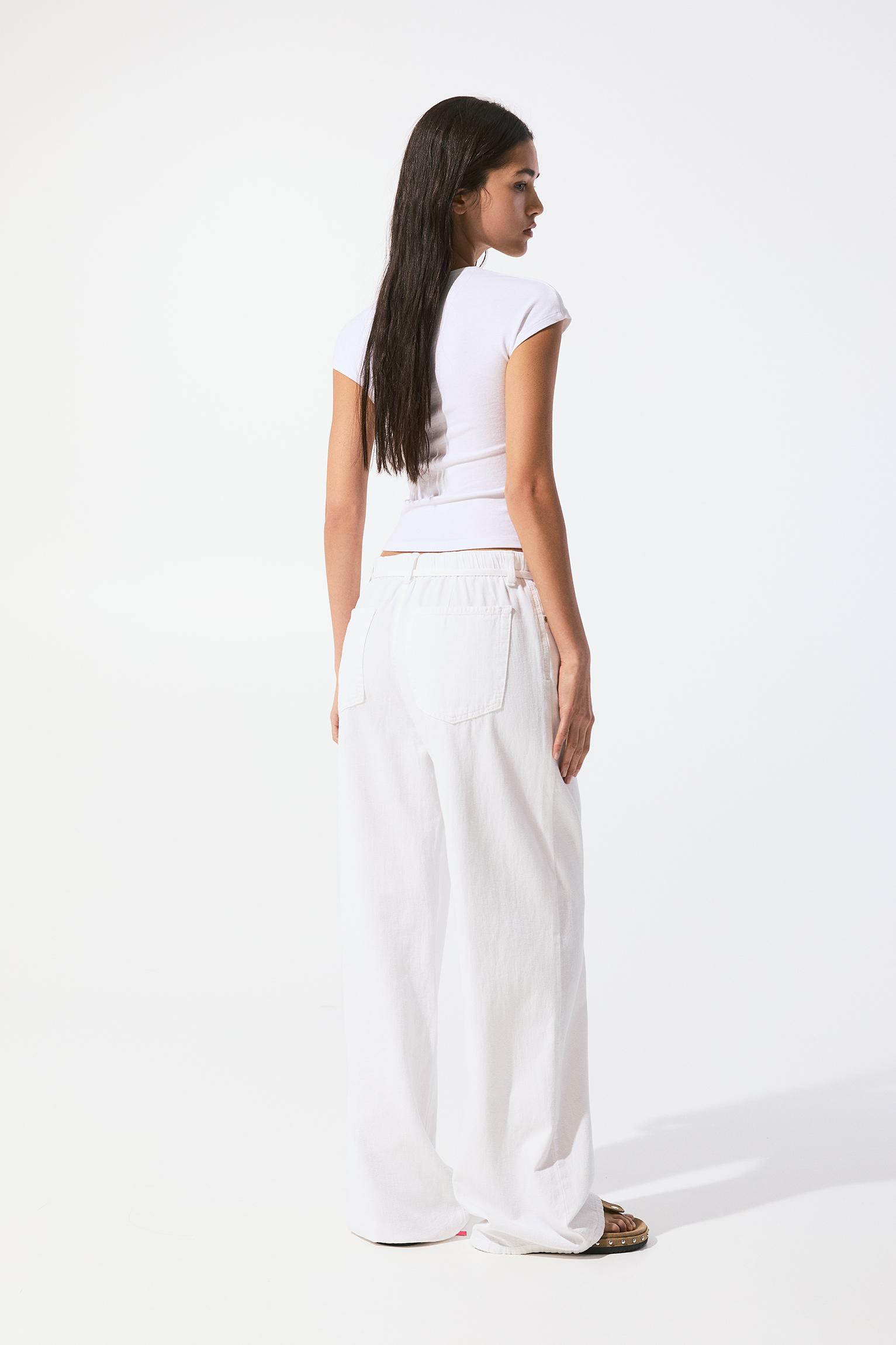 Fitted short sleeve T-shirt — White