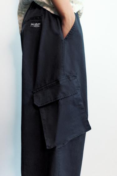 Barrel cargo trousers — Dark grey 3
