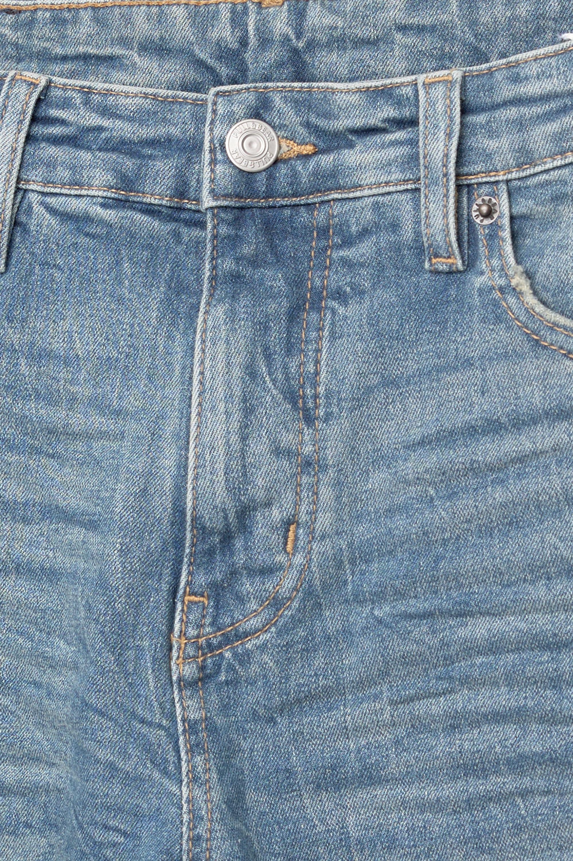 Ripped skinny jeans — Medium blue