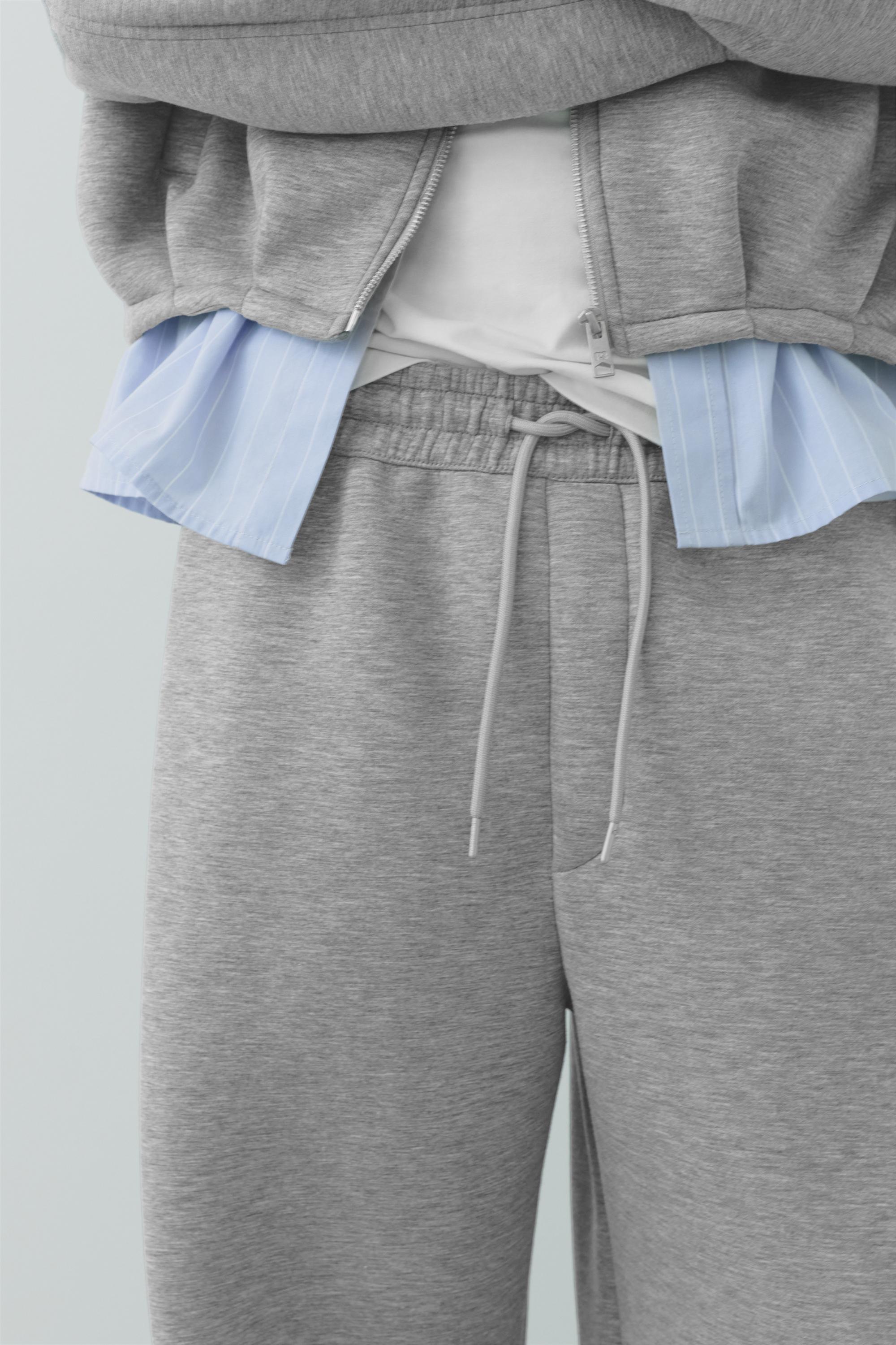 Relaxed fit sweatpants — Grey marl