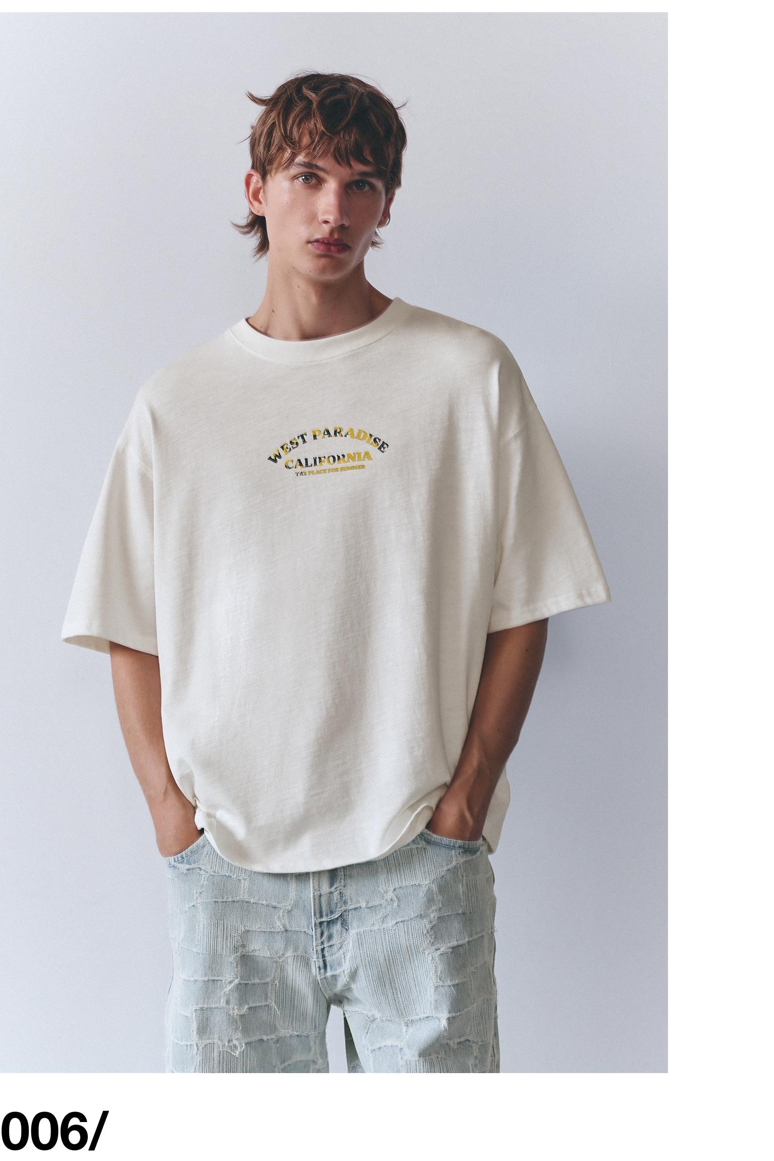 West Paradise graphic T-shirt — Off white