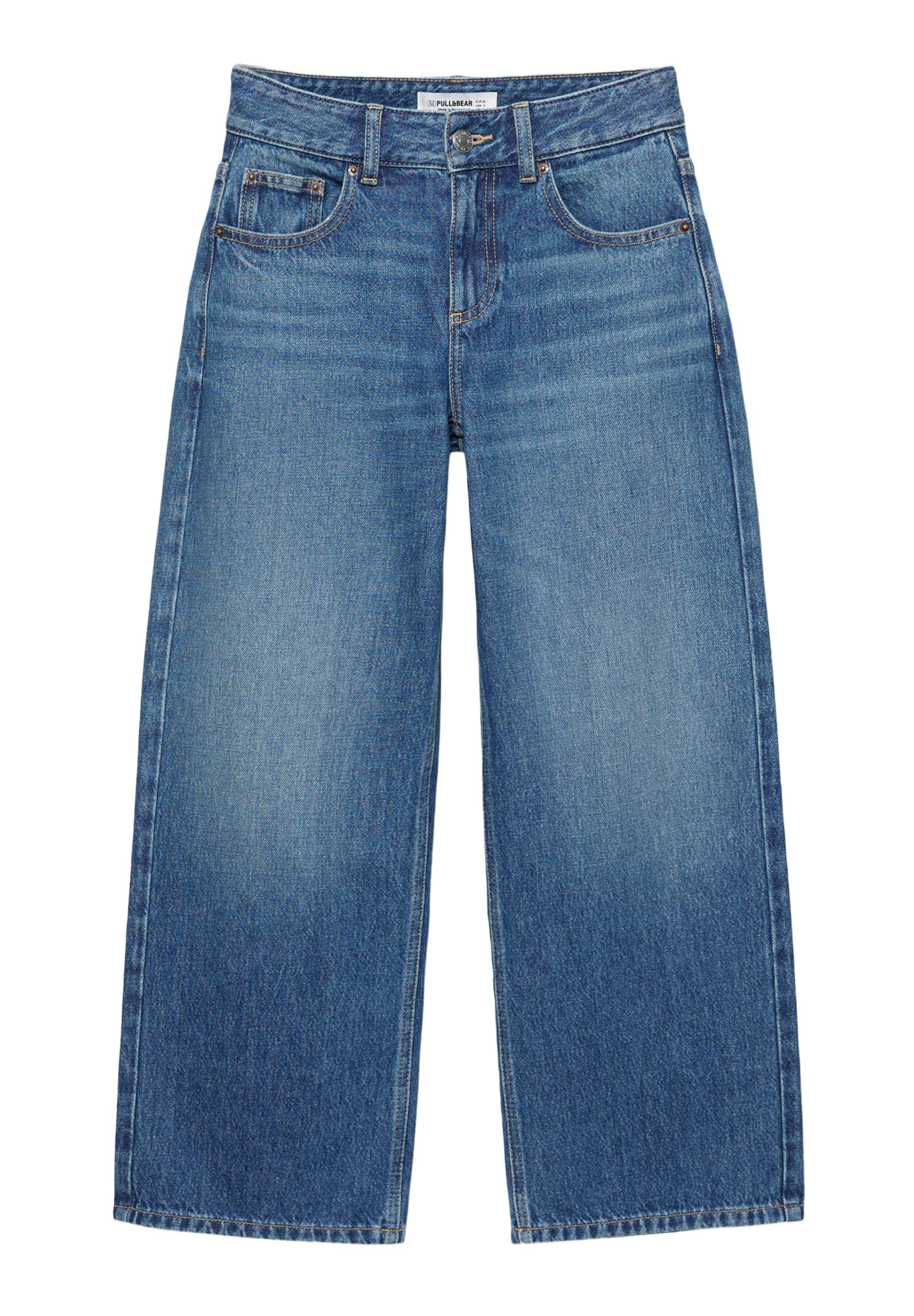 Düşük bel culotte pantolon jean