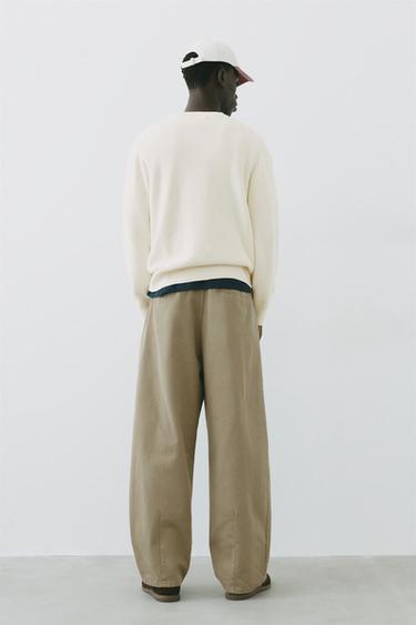 Basic knit jumper — Off white 3