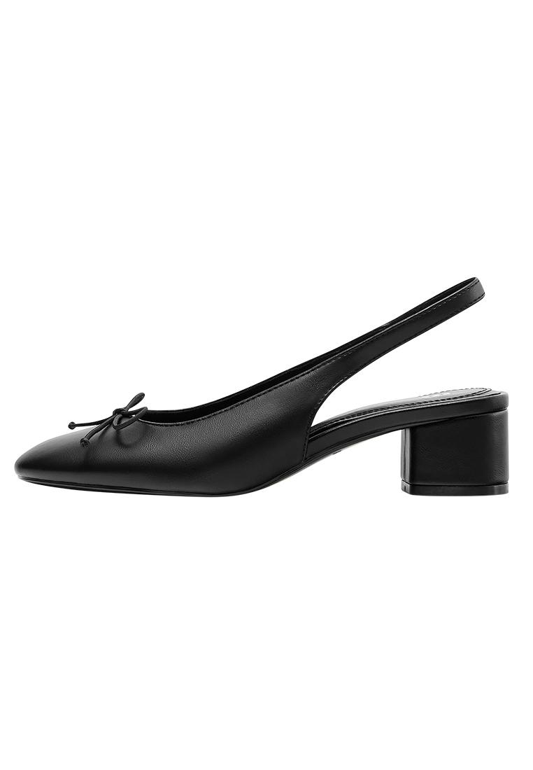 Heeled ballerinas — Black