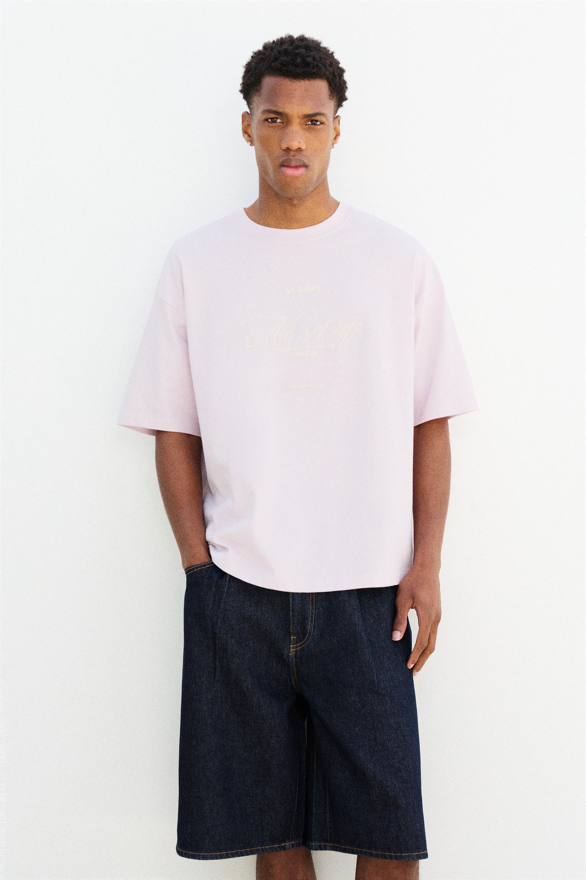 Relaxed fit Williamsburg grafik baskılı tişört - Görsel 9