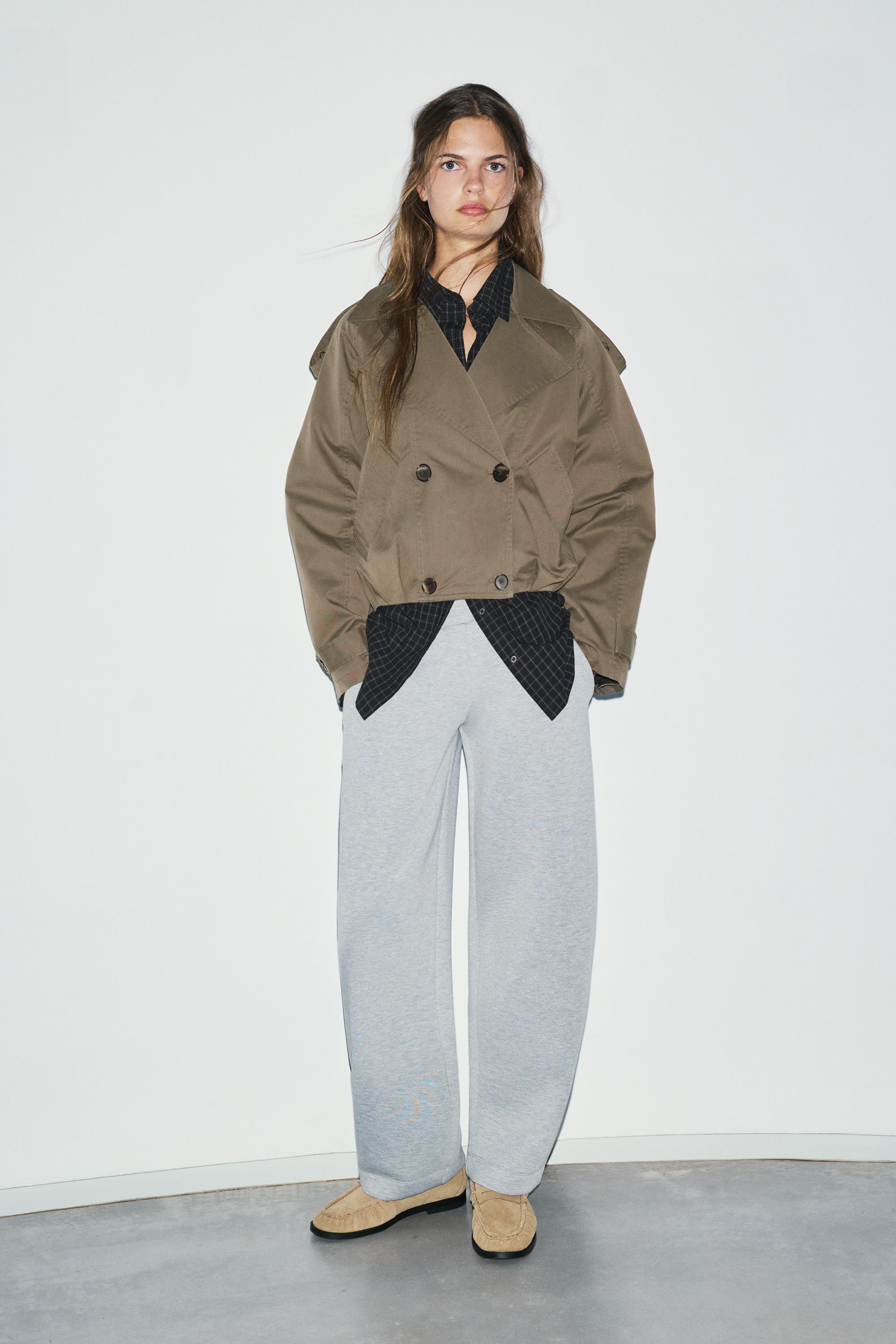 Short balloon trench coat | Pull&Bear United States
