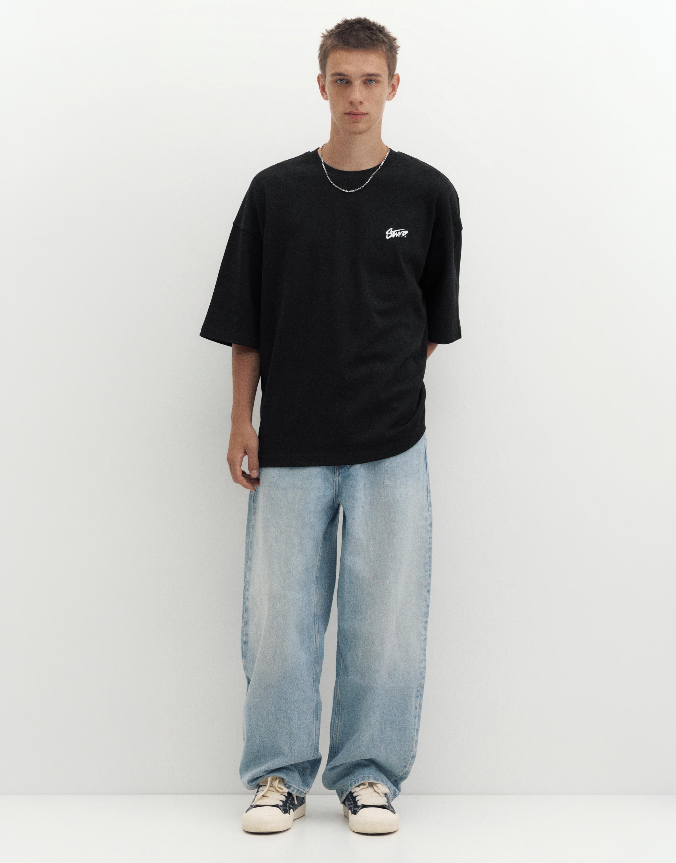 Oversize STWD T-shirt — Black