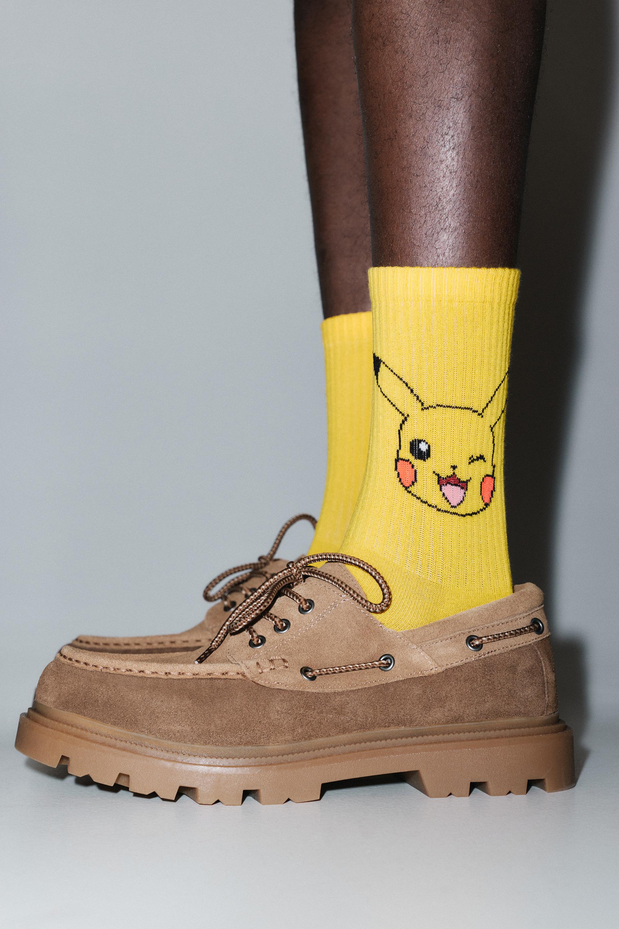 Pokémon Pikachu Socks — Yellow