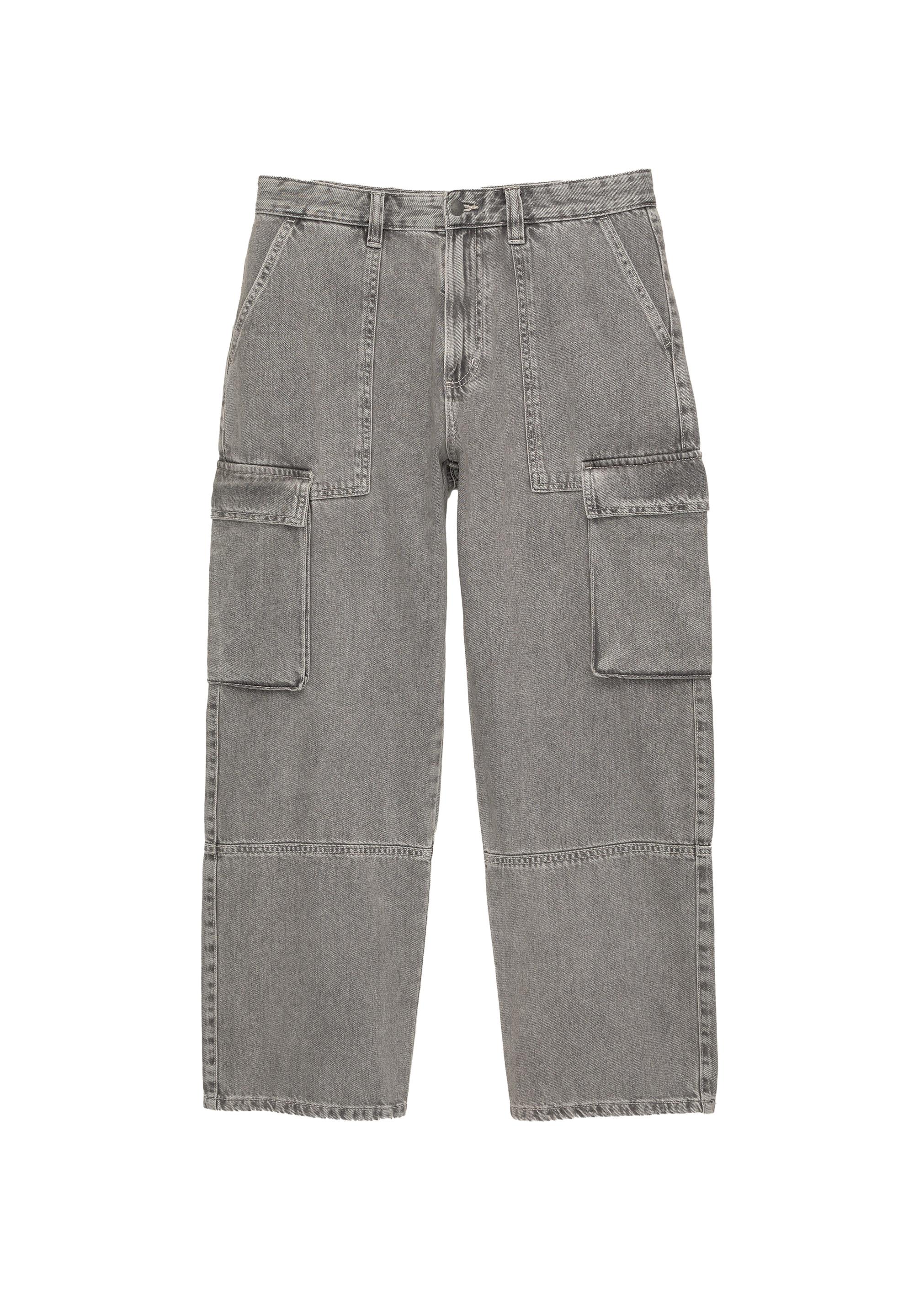 Baggy cargo jeans — Dark grey