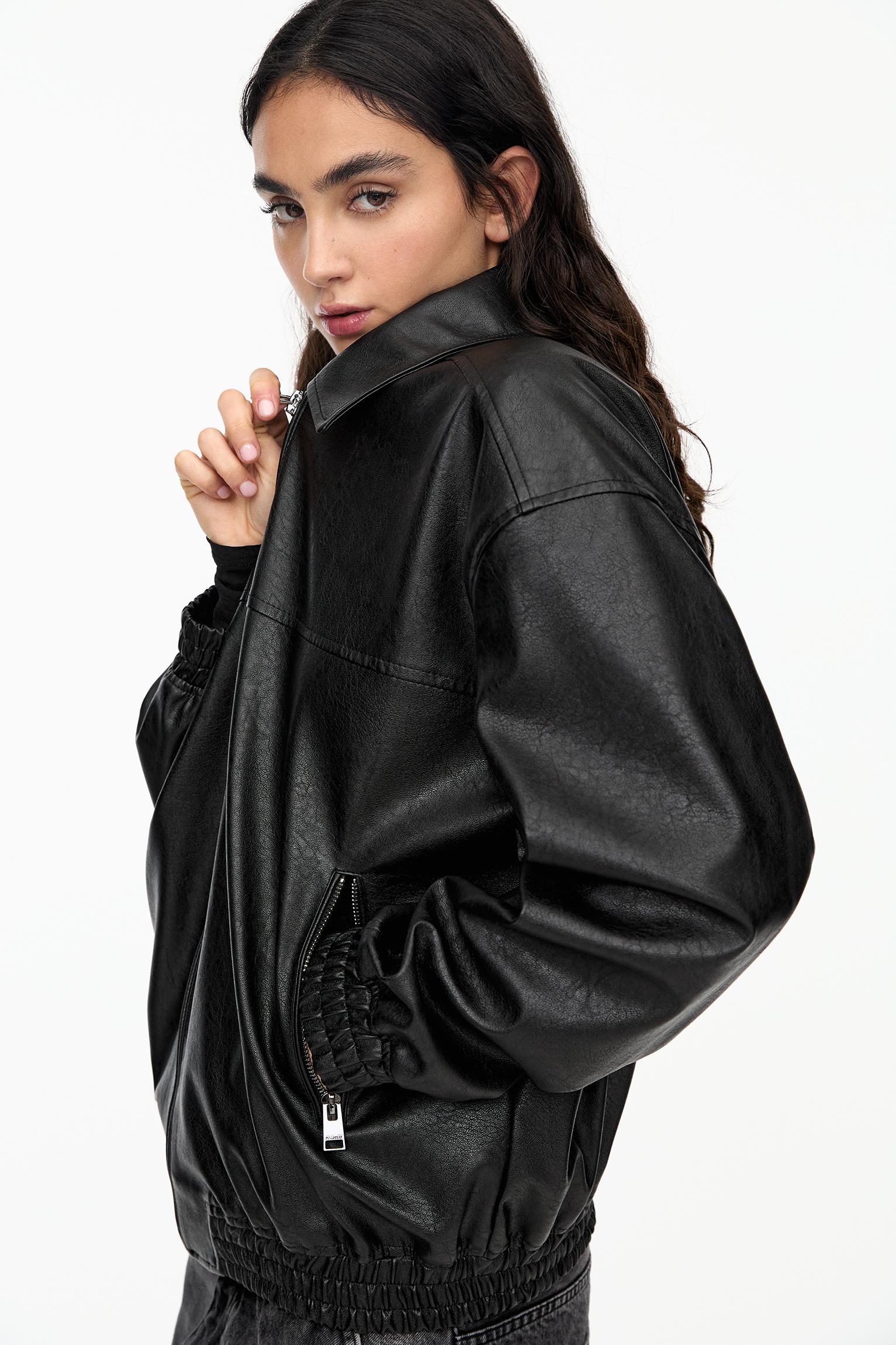 Suni Deri Baba Kesim Ceket - Görsel 17