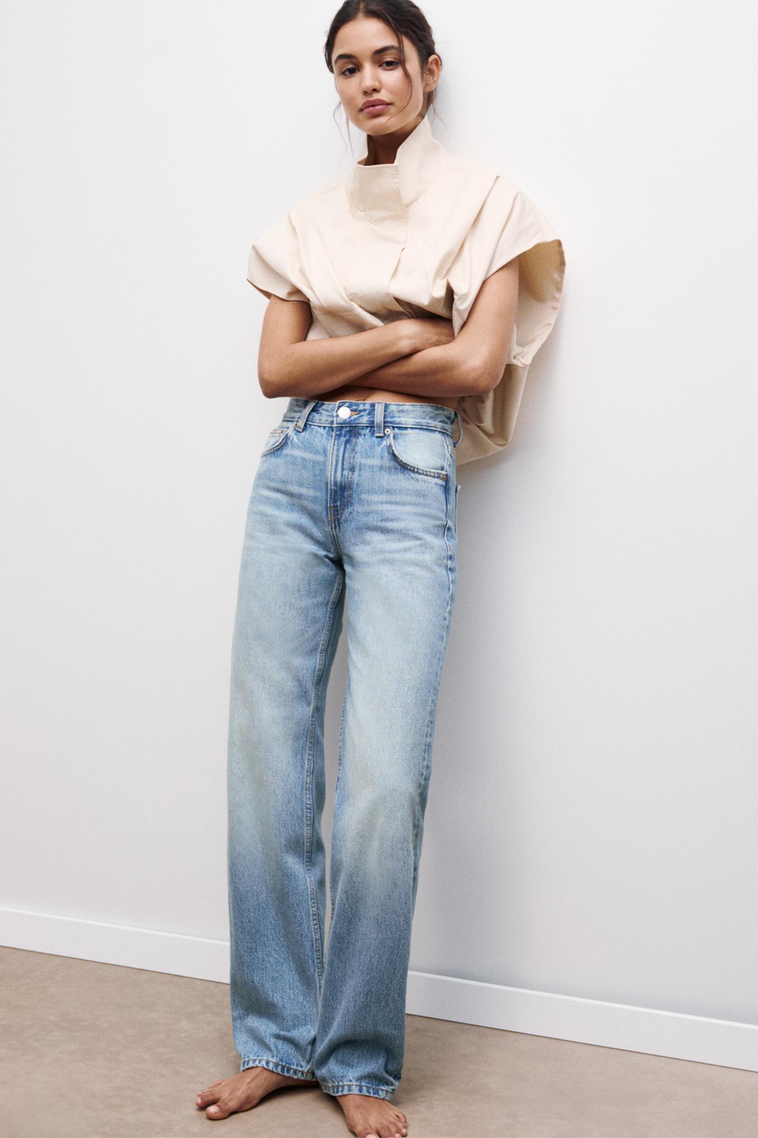 Oversize baggy jeans — Medium blue