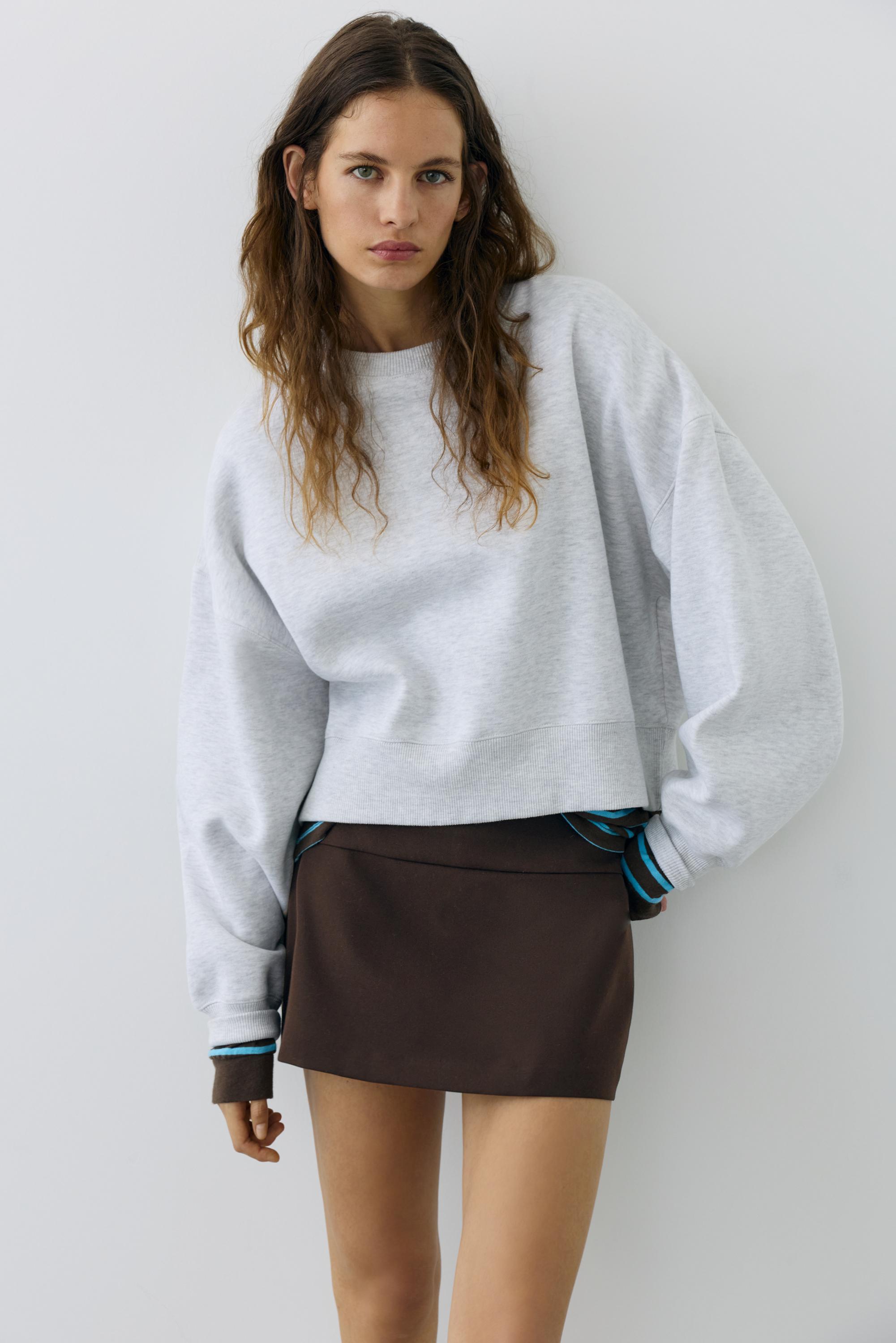 Mini skort — Brown