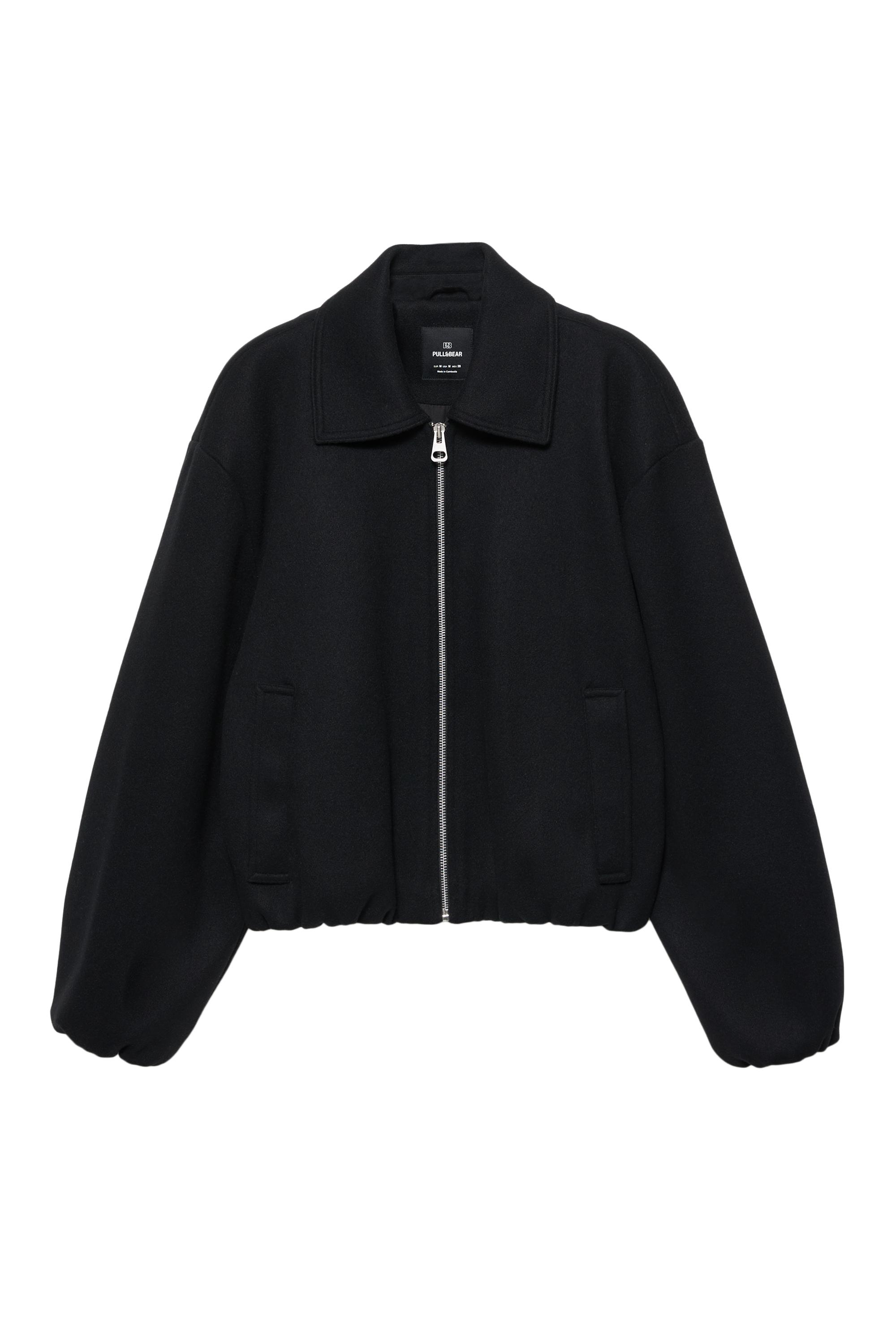 Yumuşak kumaş balon ceket - Görsel 4