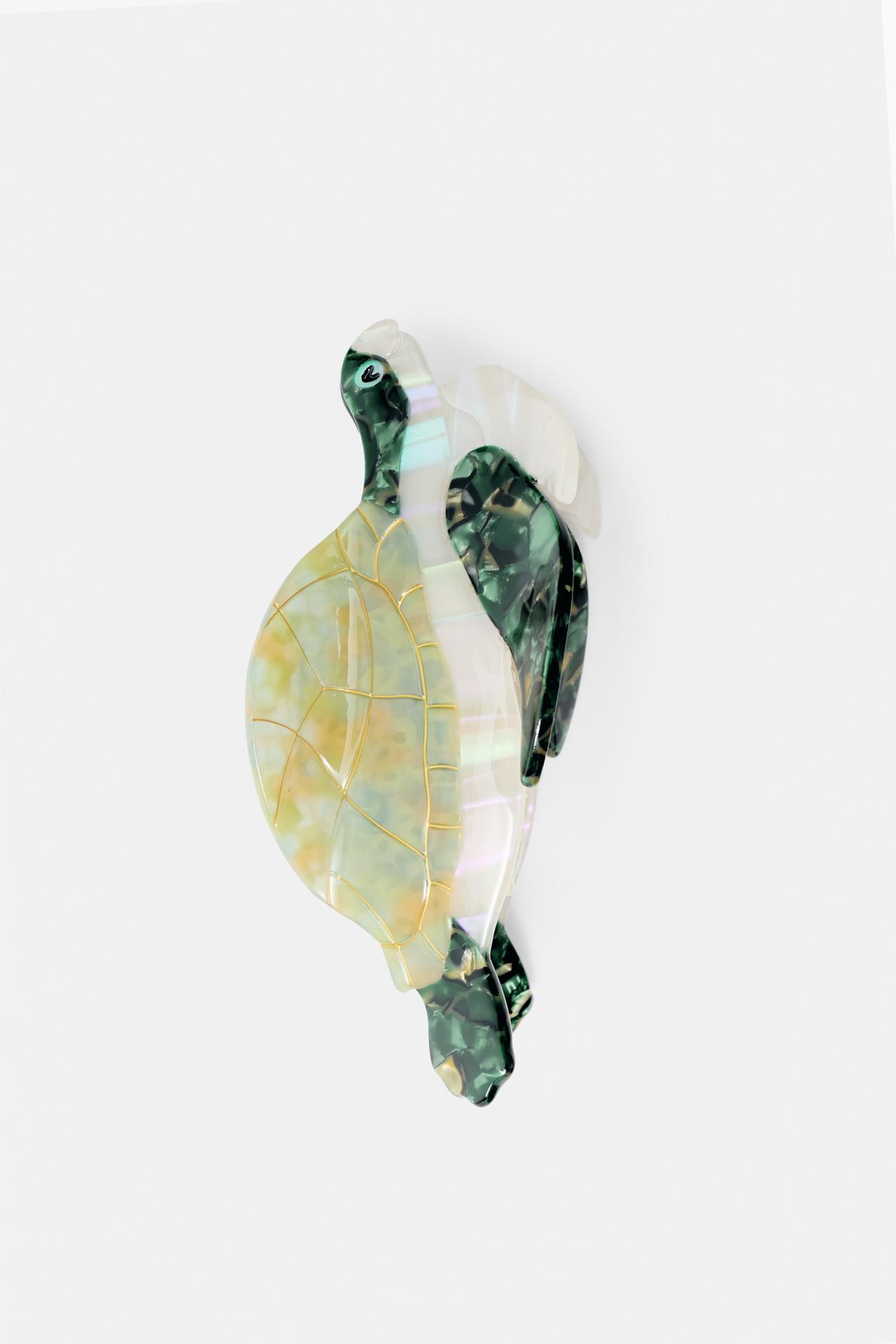 Pleasures x STWD tortoiseshell hair clip — Green
