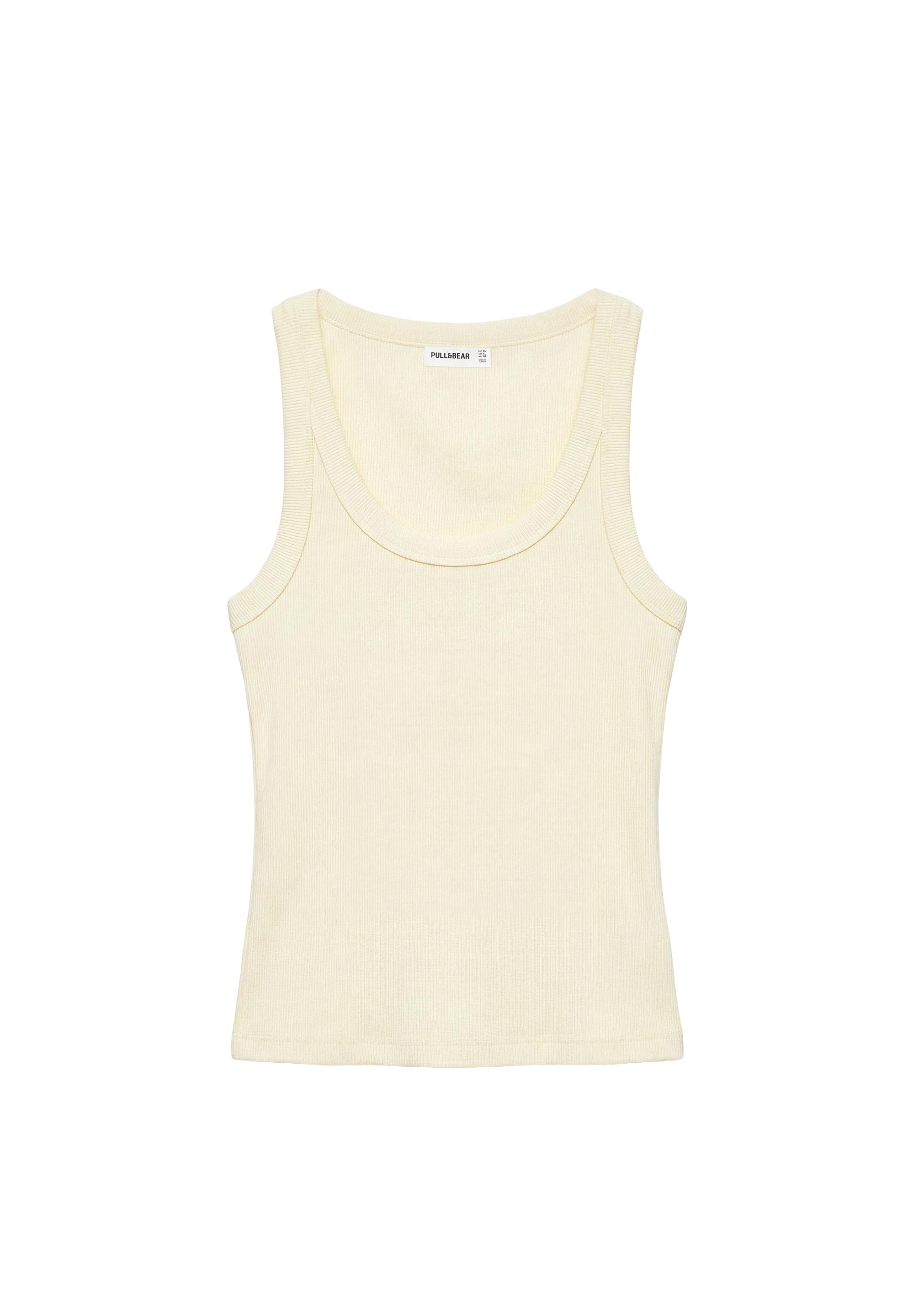Basic tank top — Pale yellow