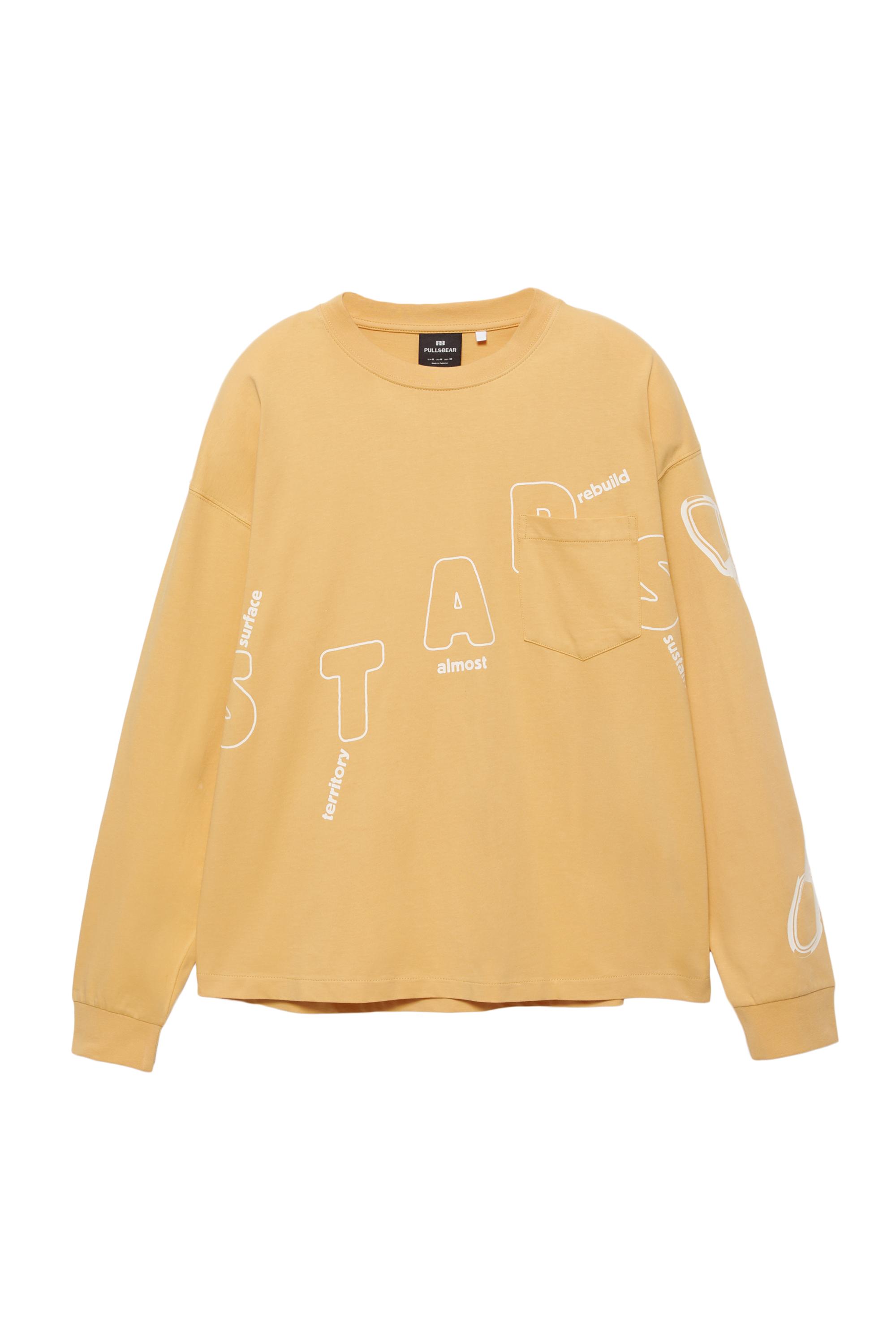 Cepli uzun kollu tişört - Görsel 12