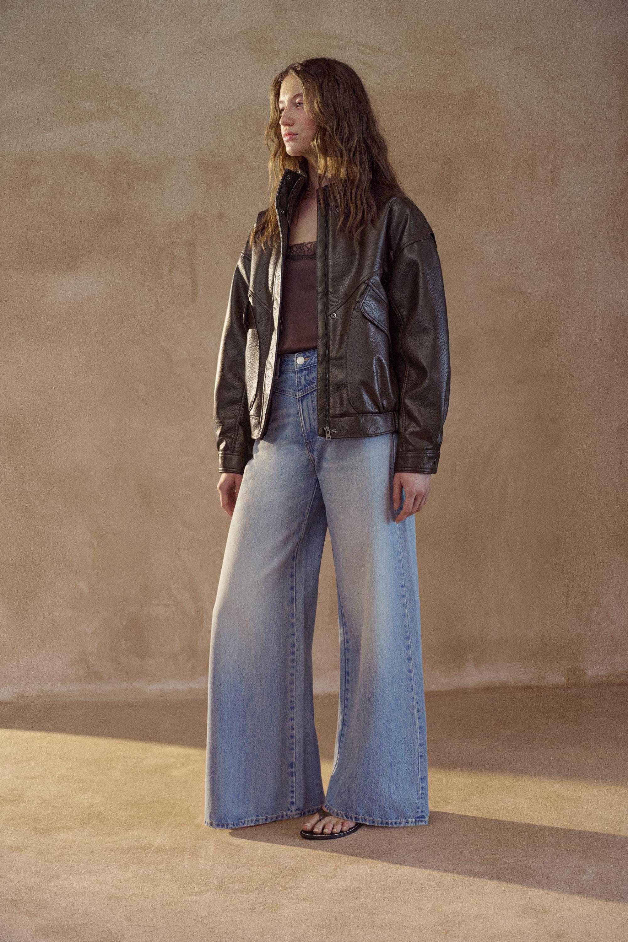 Suni deri ceket - Görsel 12