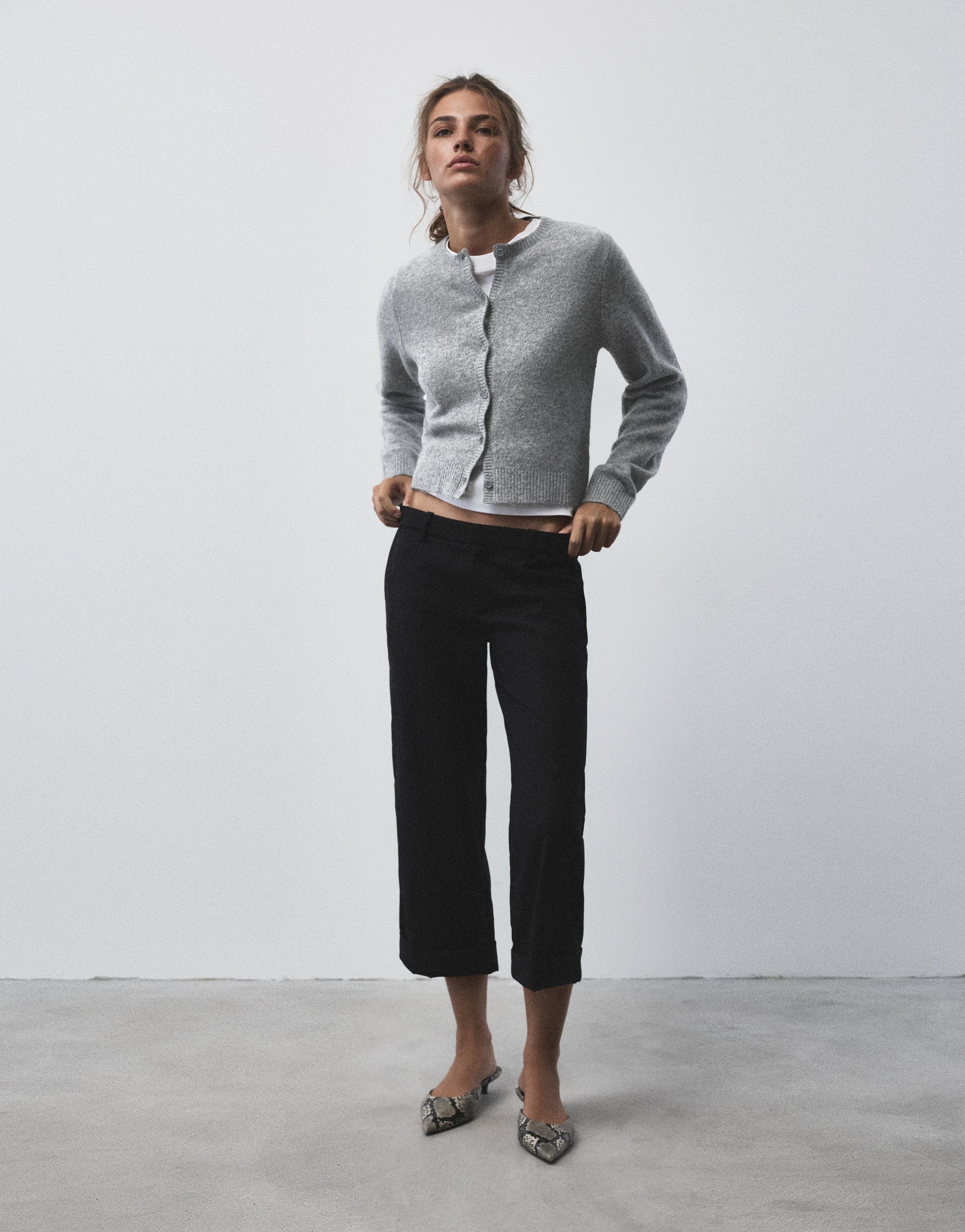 Pull&Bear Yumuşak dokulu triko hırka görsel 8